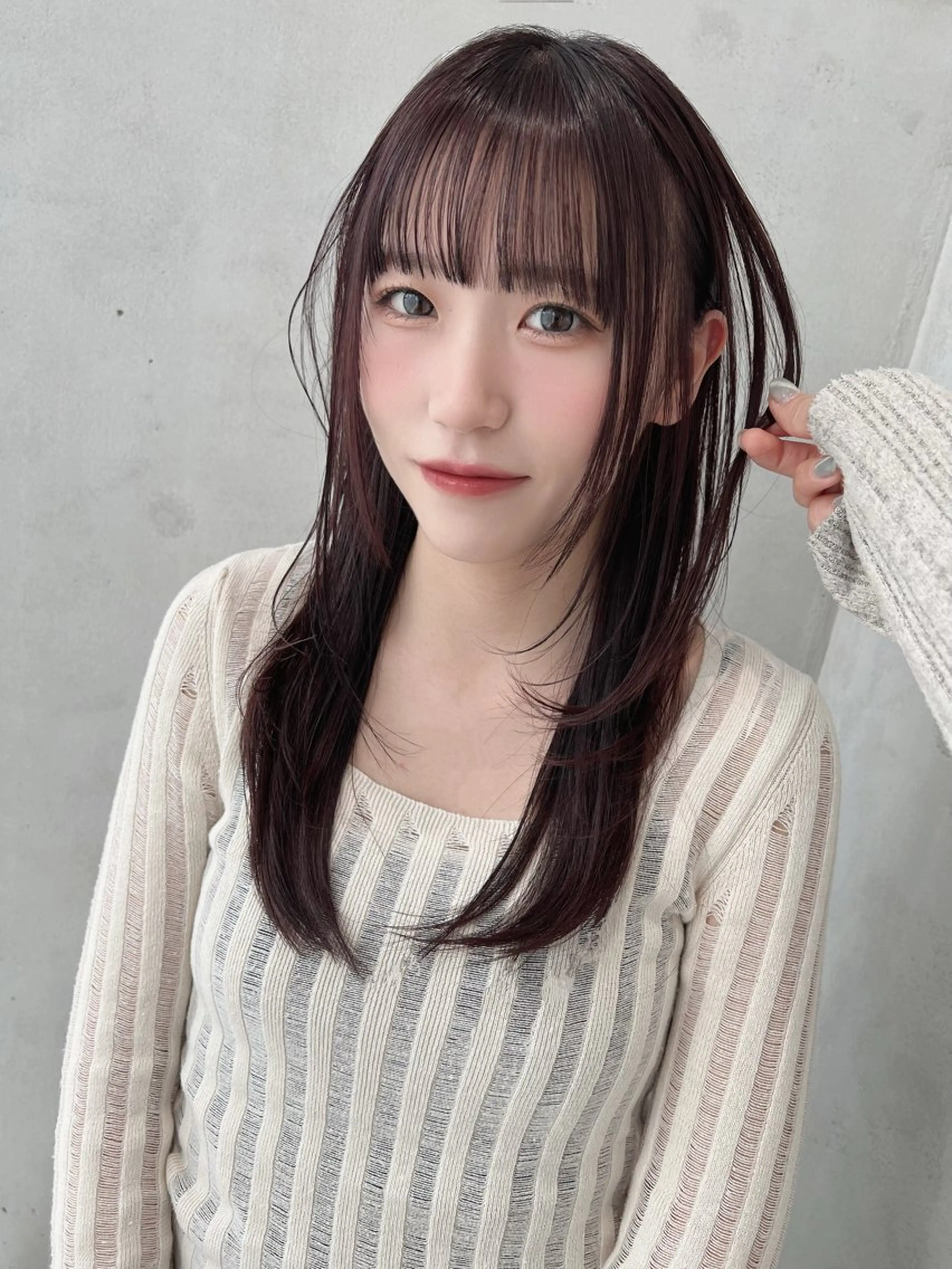セミロング Say.石川葵 ショートボブ前髪のヘアスタイル