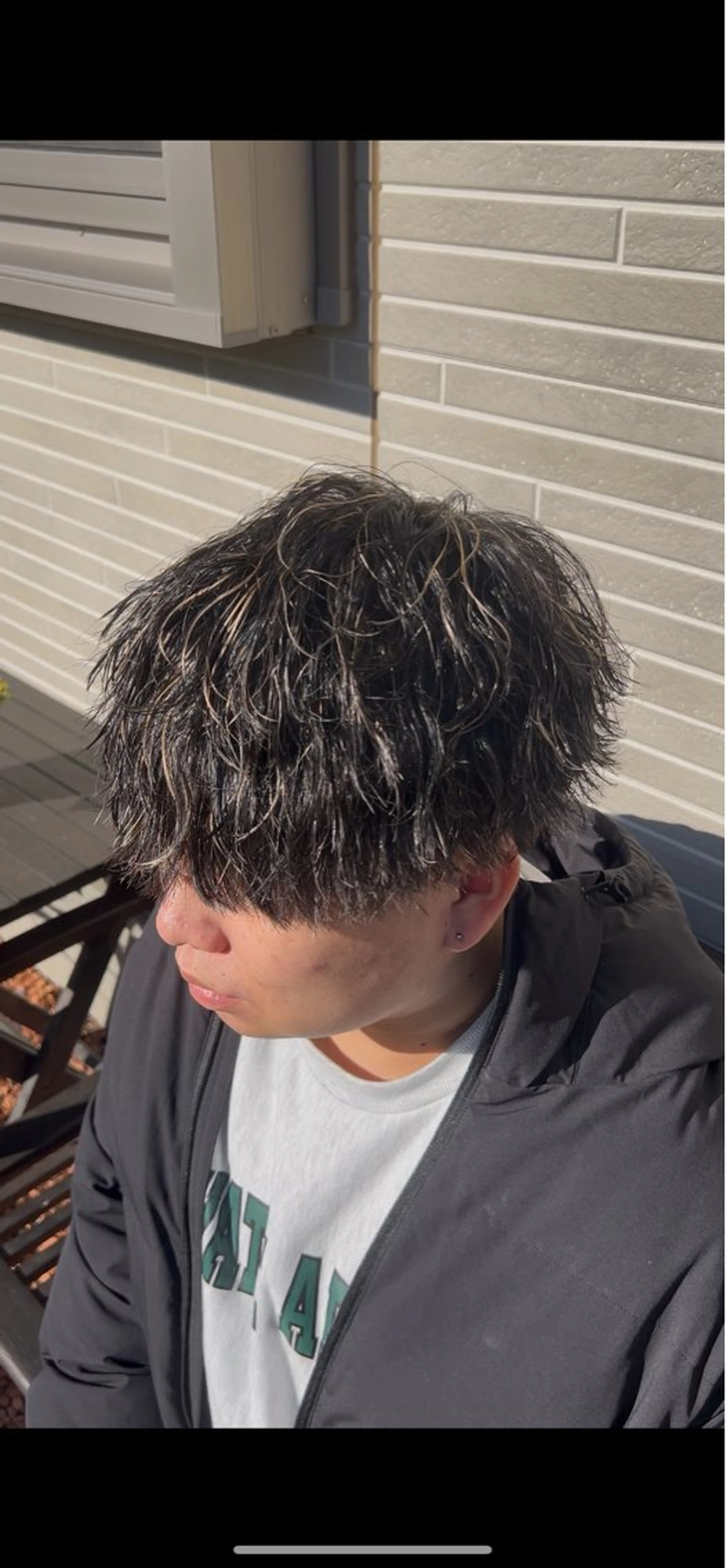 カラー パーマ メンズ 片平 琳大郎のヘアスタイル