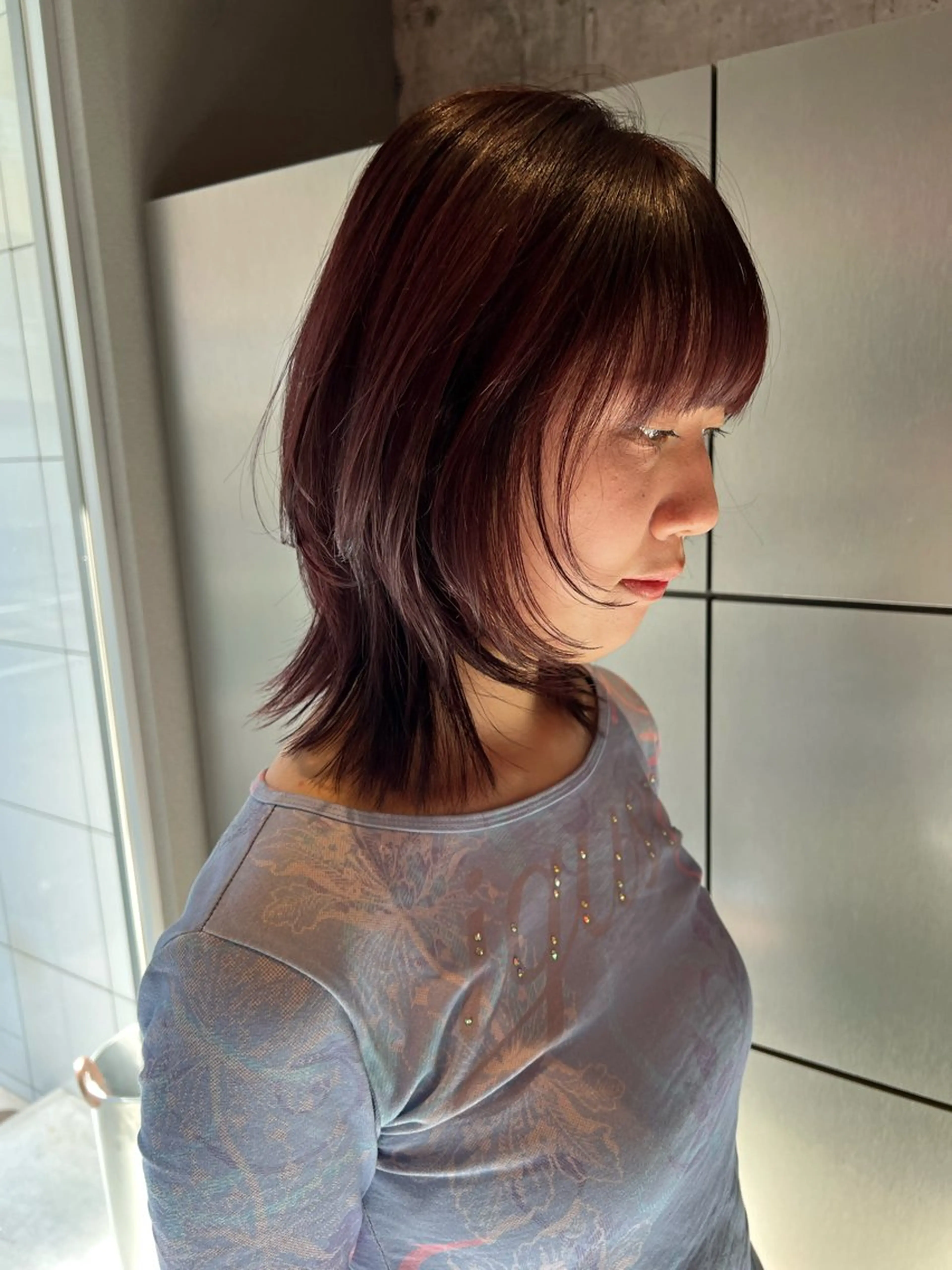 セミロング カット ヘアカラー ADDICTION所属・笹井 瑠菜のヘアスタイル