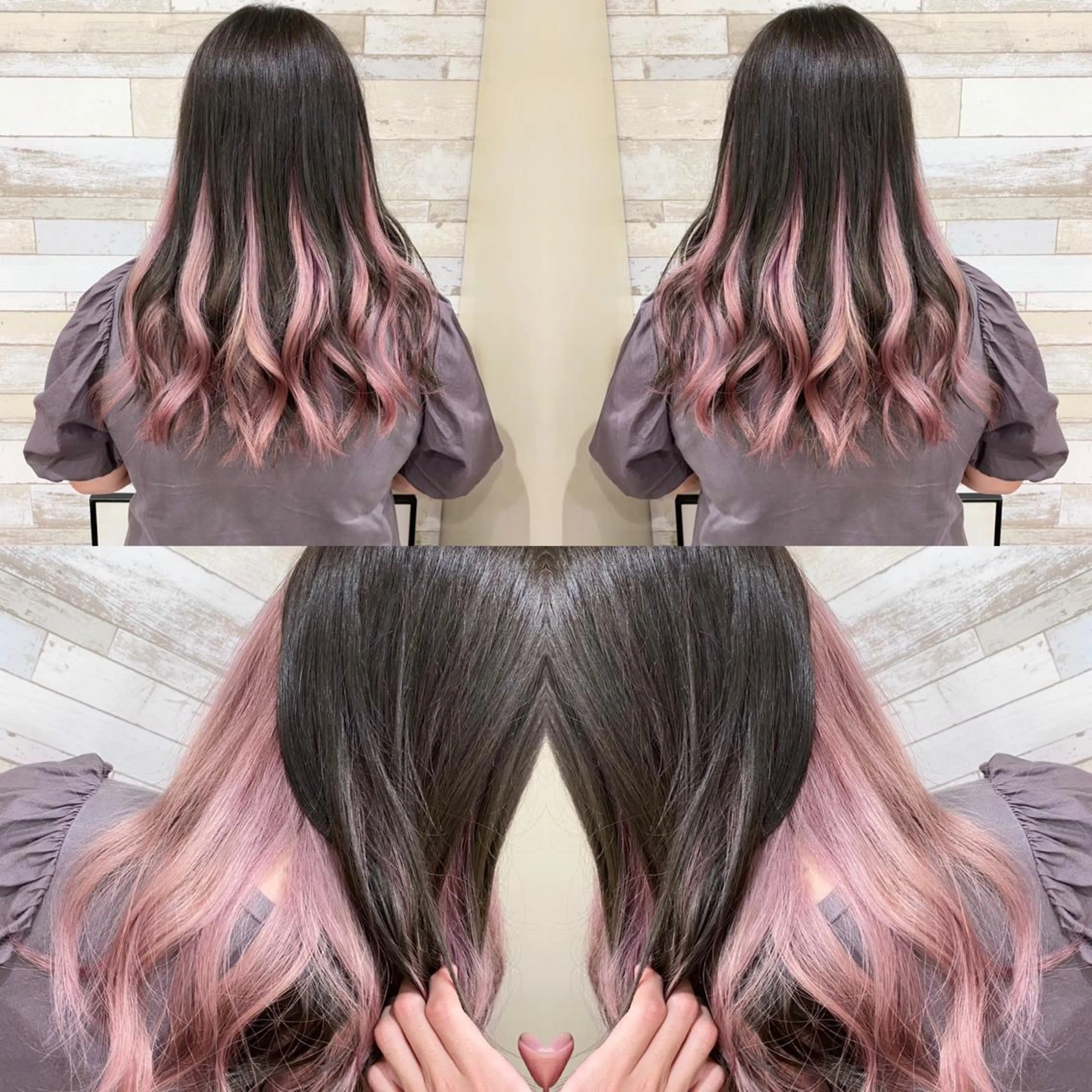 ロング カラー "PEPPU "所属・派手髪、ハイトーン ショートヘアShinのヘアスタイル