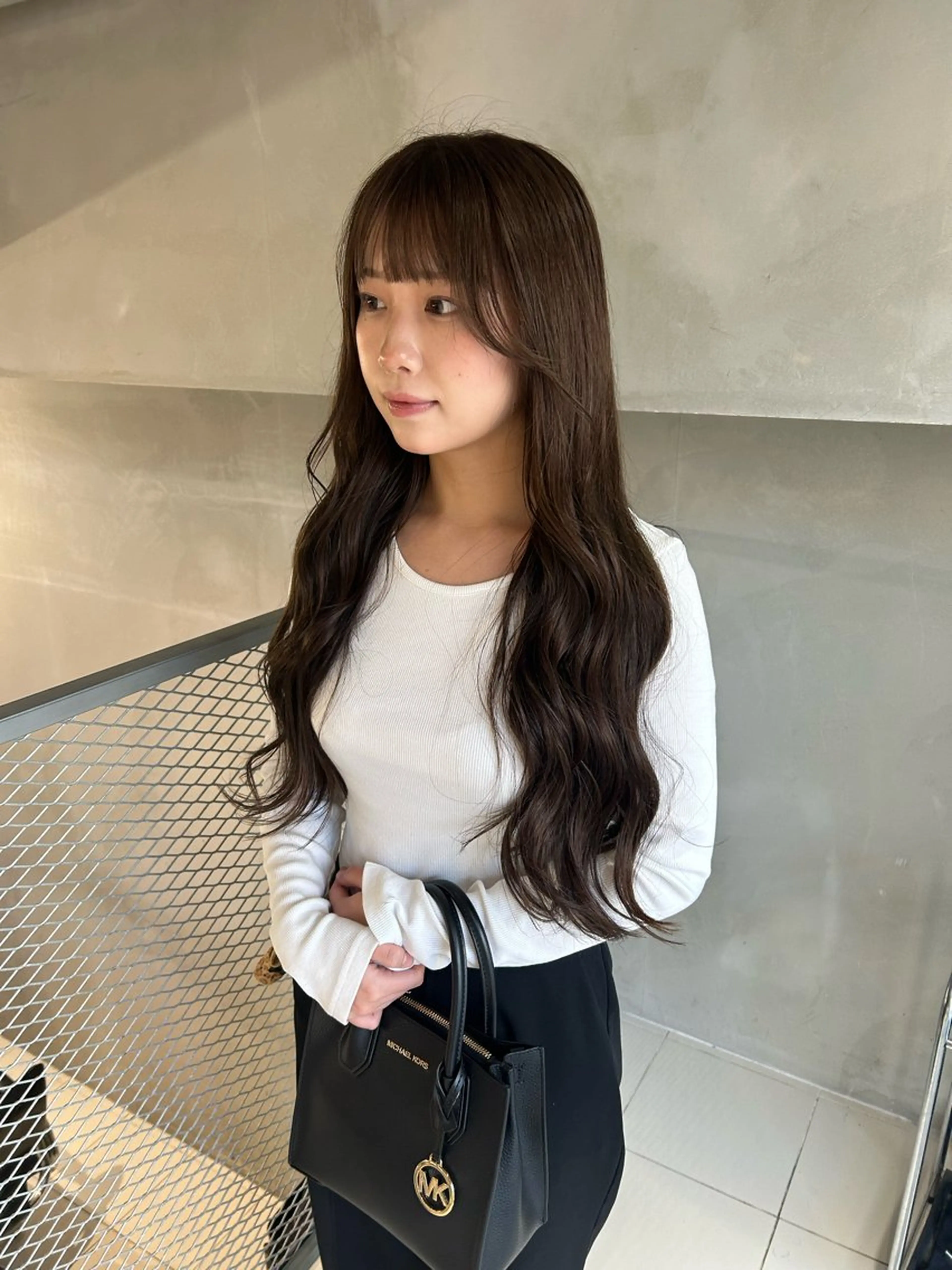 ロング カラー ベージュカラー ブラウンカラー ブラウンベージュ カット ヘアカラー トリートメント 透明感カラー🫧 nanohaのヘアスタイル