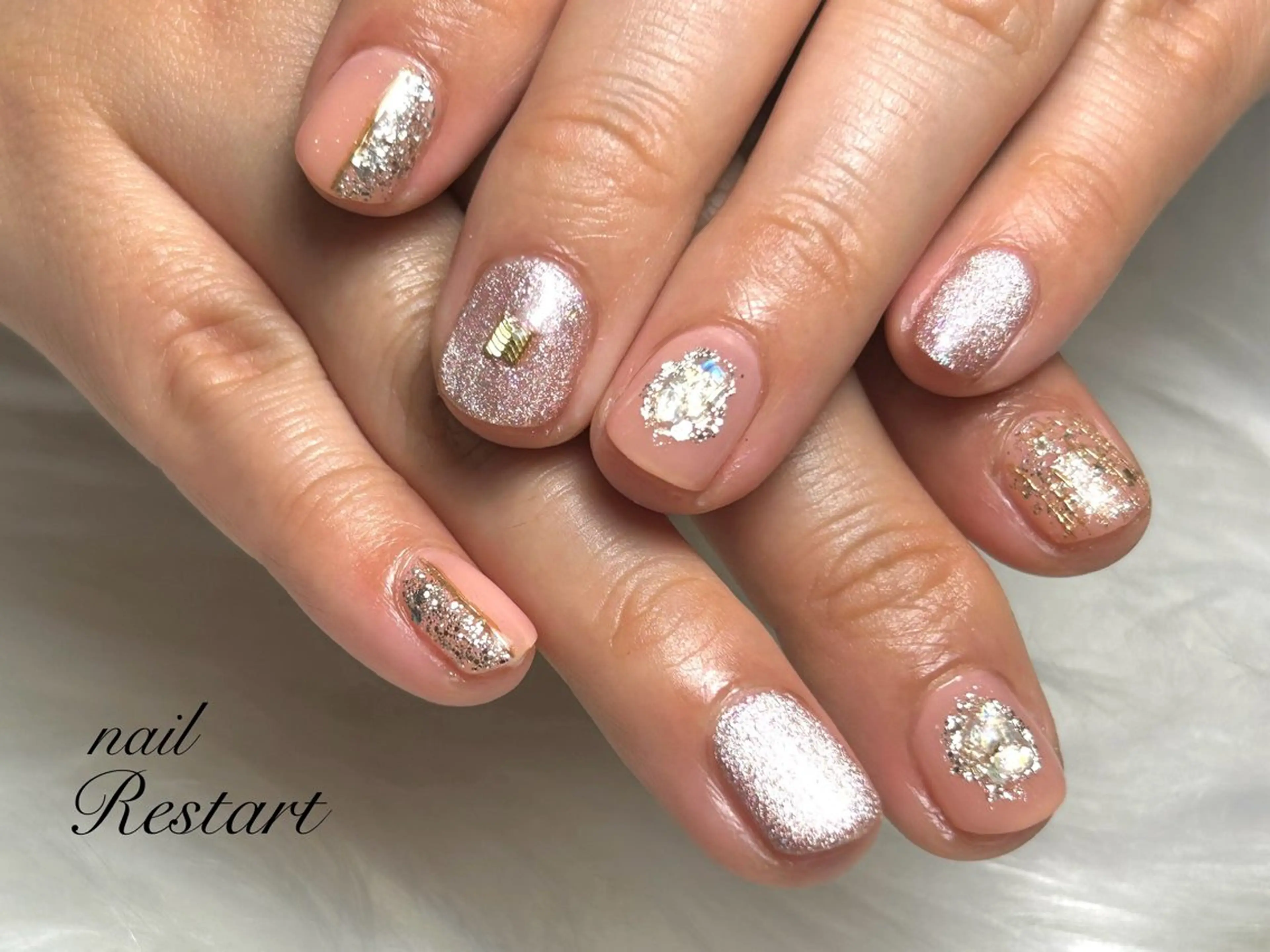 ショート ハンドネイル nail Restart所属・Restart YURIのネイルデザイン