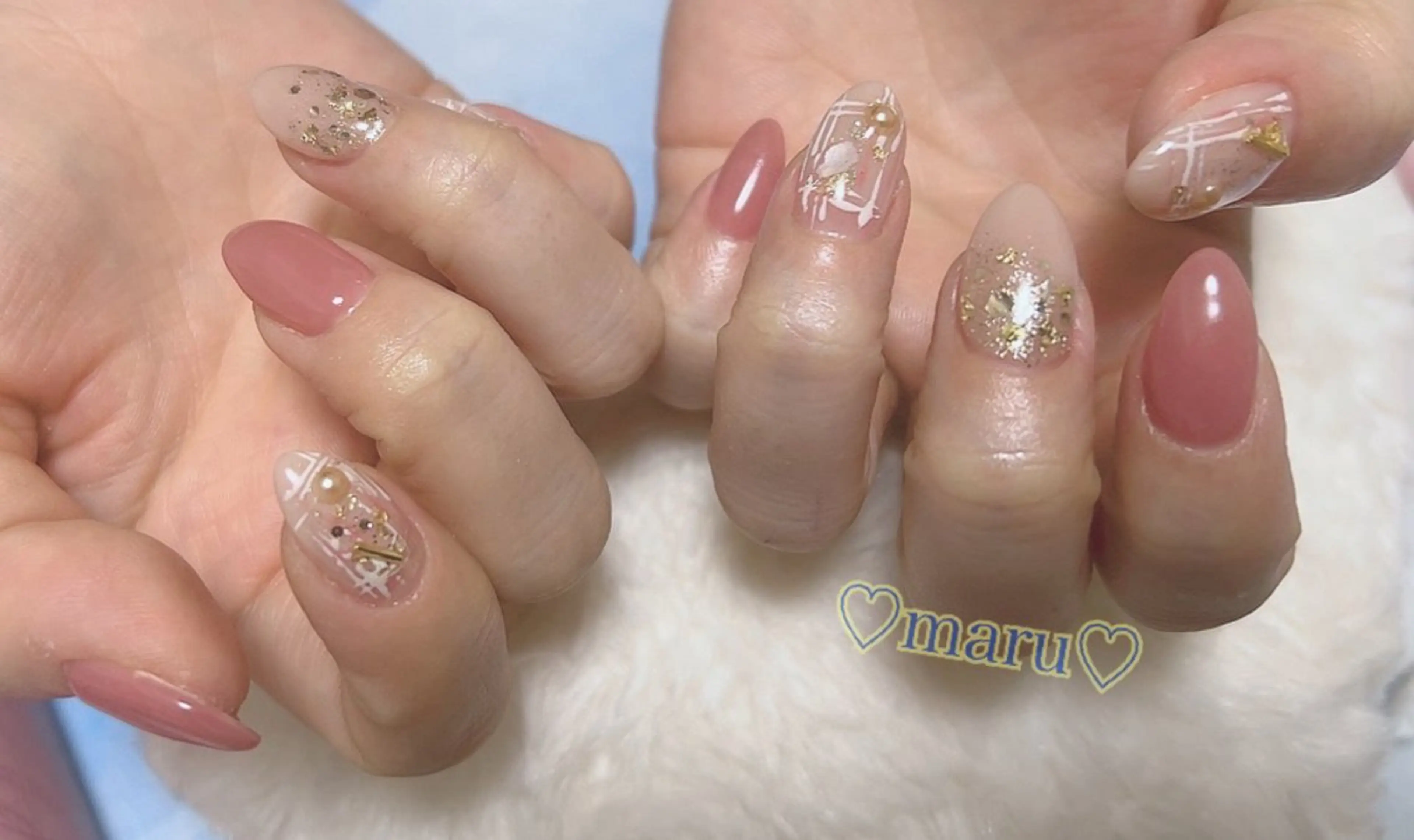 ネイル ハンドネイル フットネイル まるみ ♡のネイルデザイン