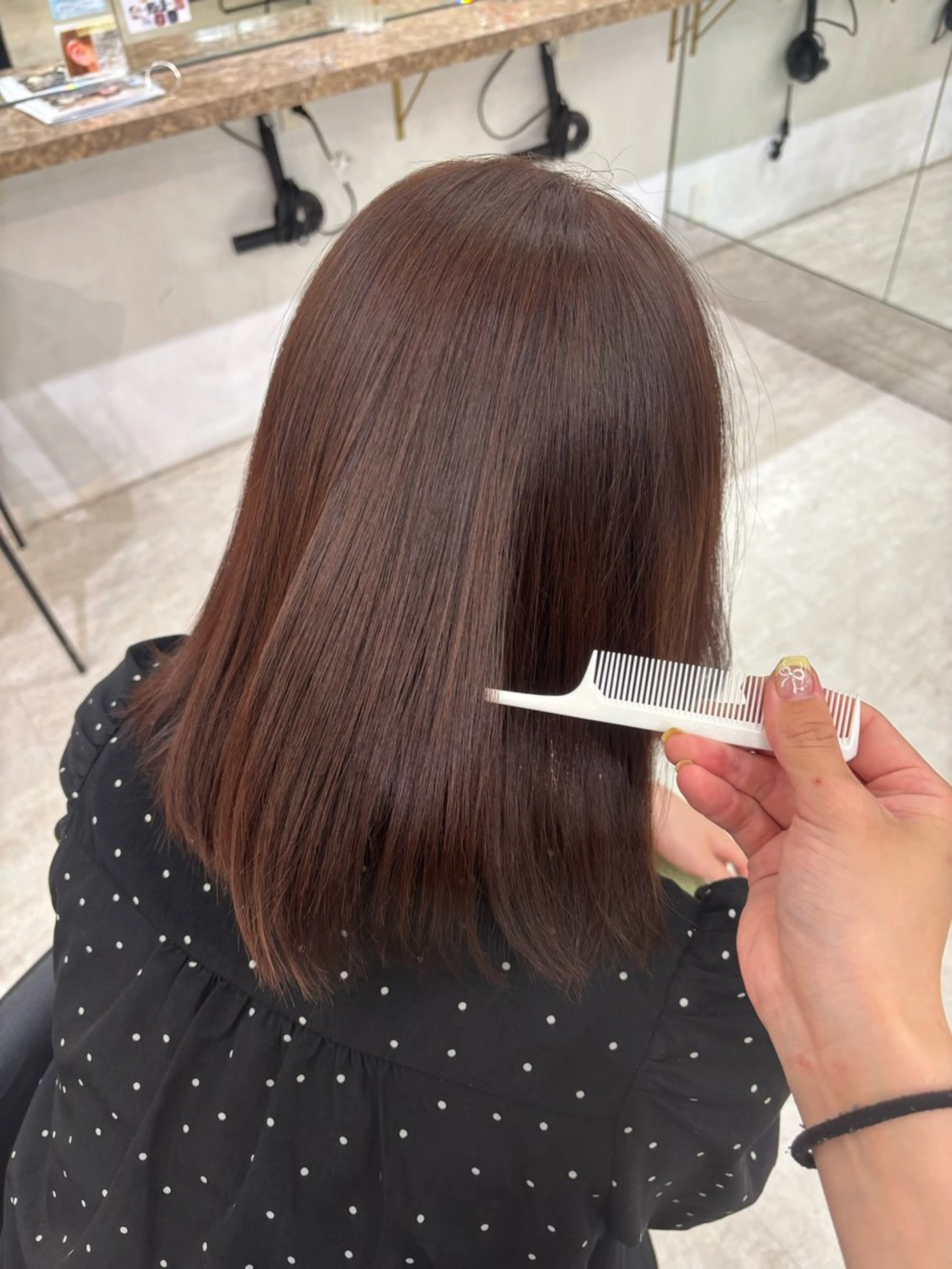 ミディアム ヘアカラー トリートメント 透明感カラー✨✨ ユカナのヘアスタイル