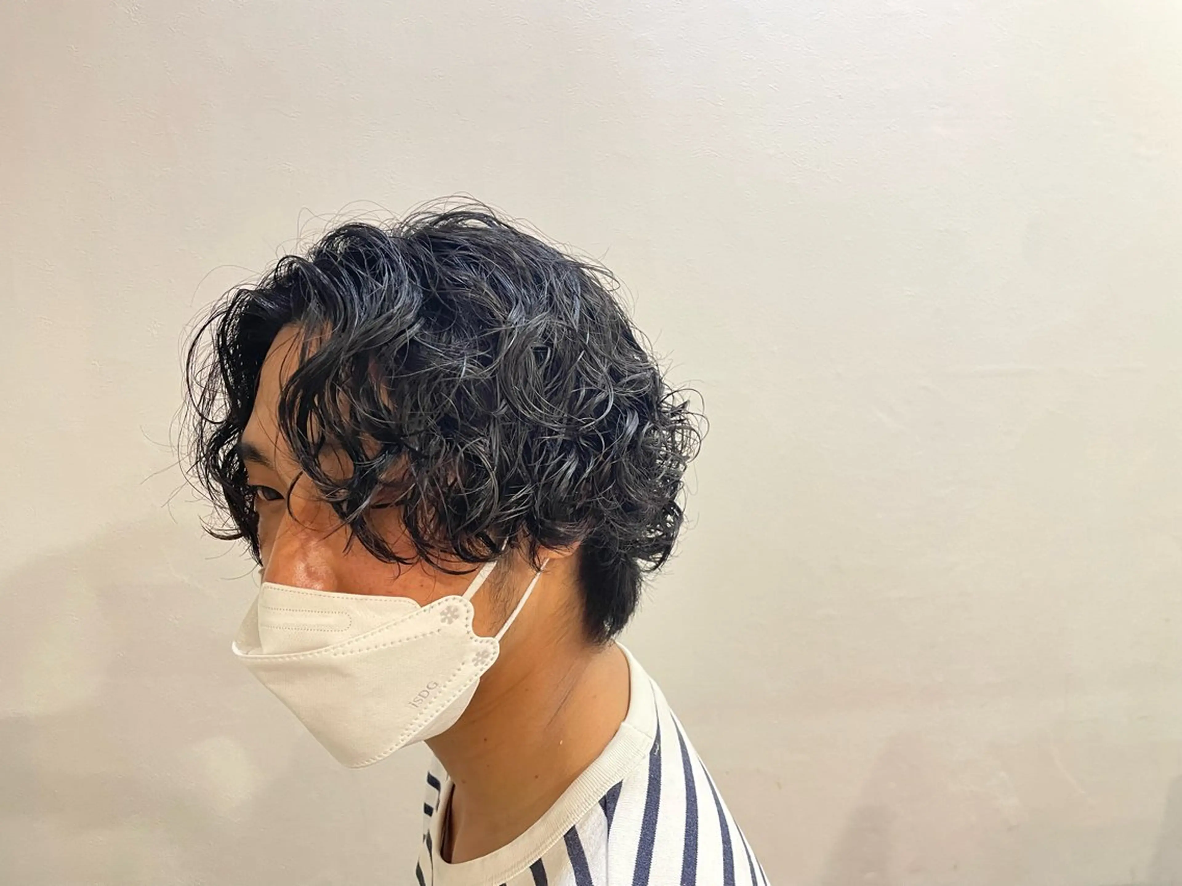 ショート メンズ パーマ 馬越 優のヘアスタイル
