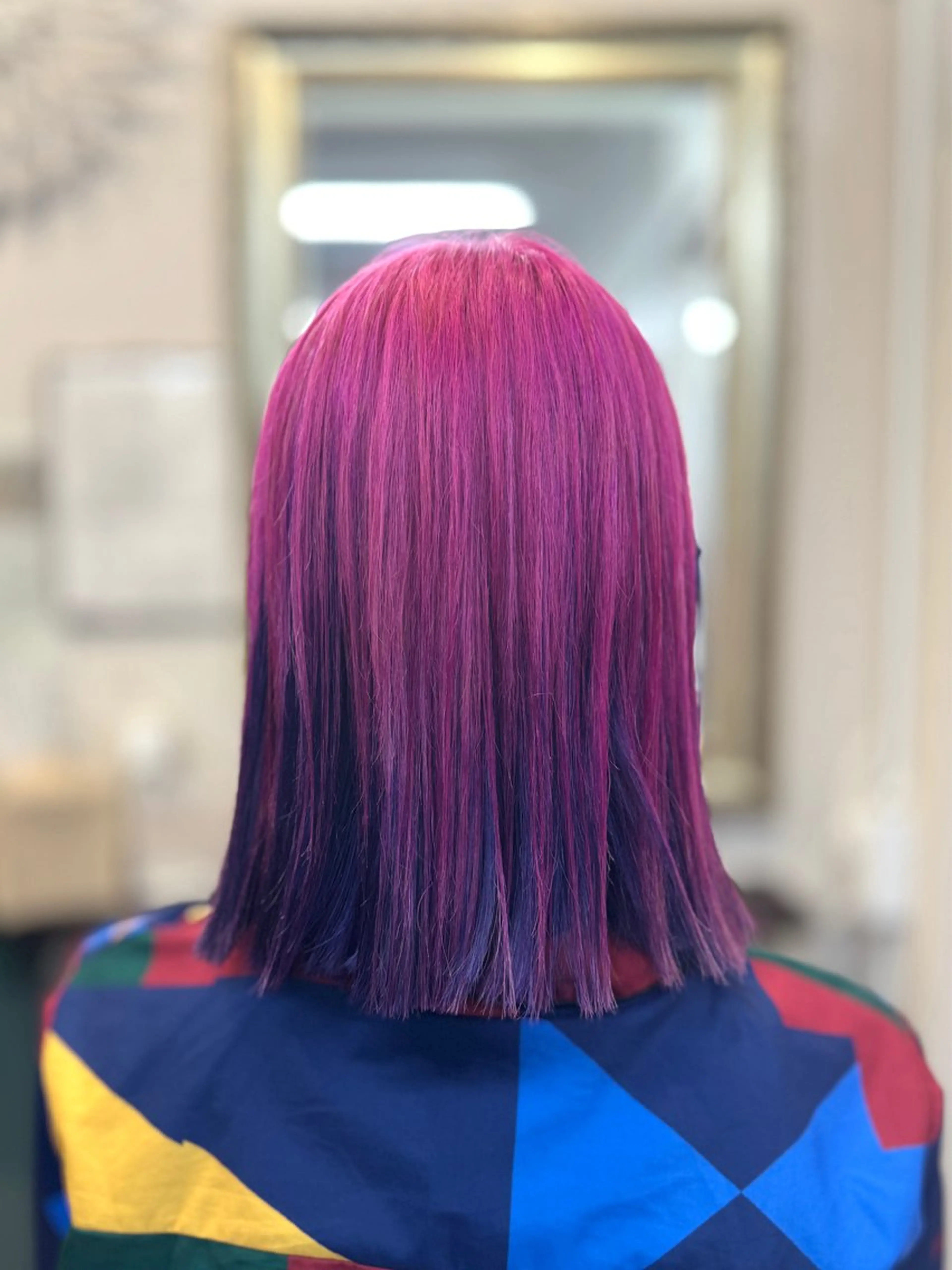 ミディアム カット ヘアカラー nail＆eyelash　unjour所属・Unjour Kanaのヘアスタイル