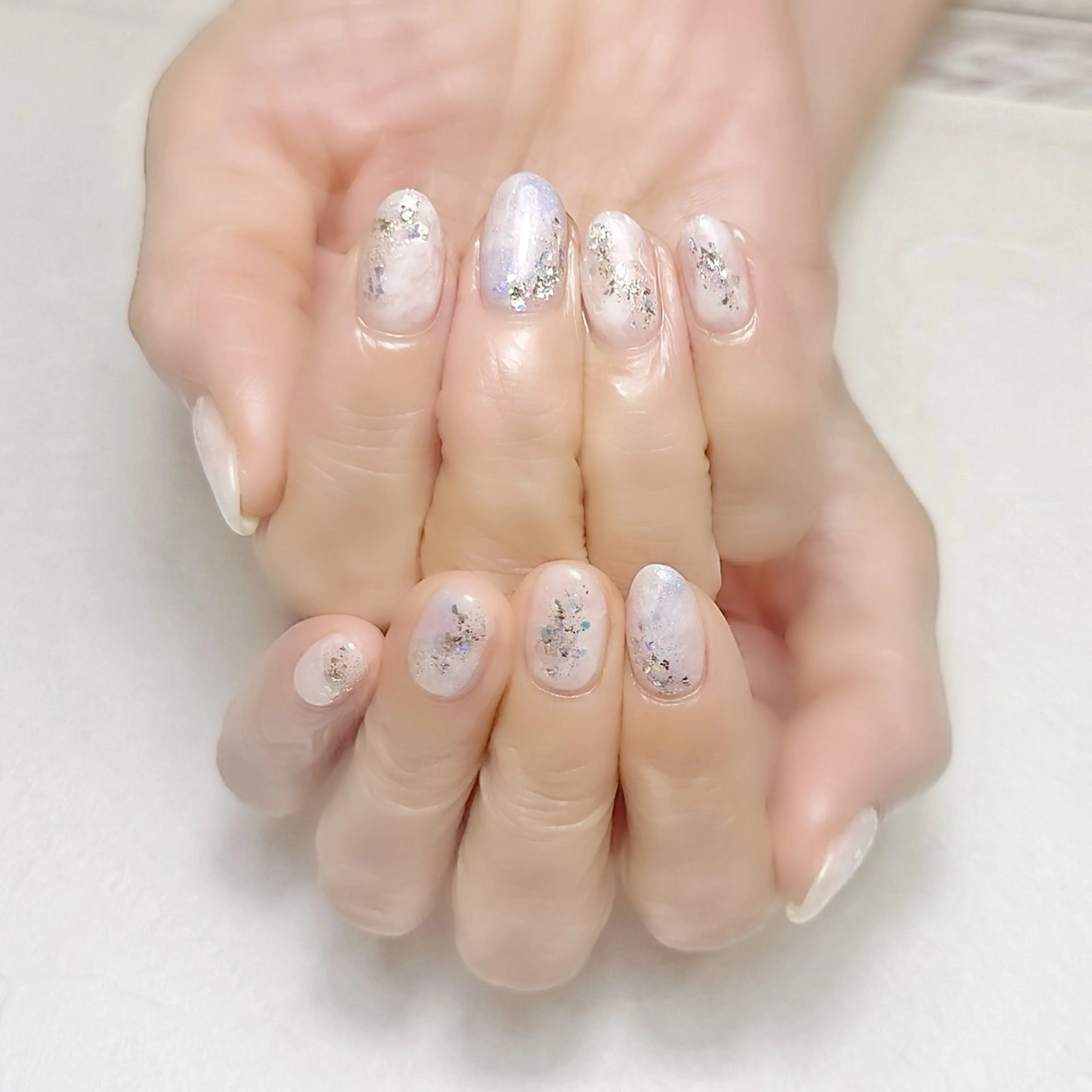 ネイル ブルー ニュアンスネイル 夏ネイル rouse nail RISATOのネイルデザイン