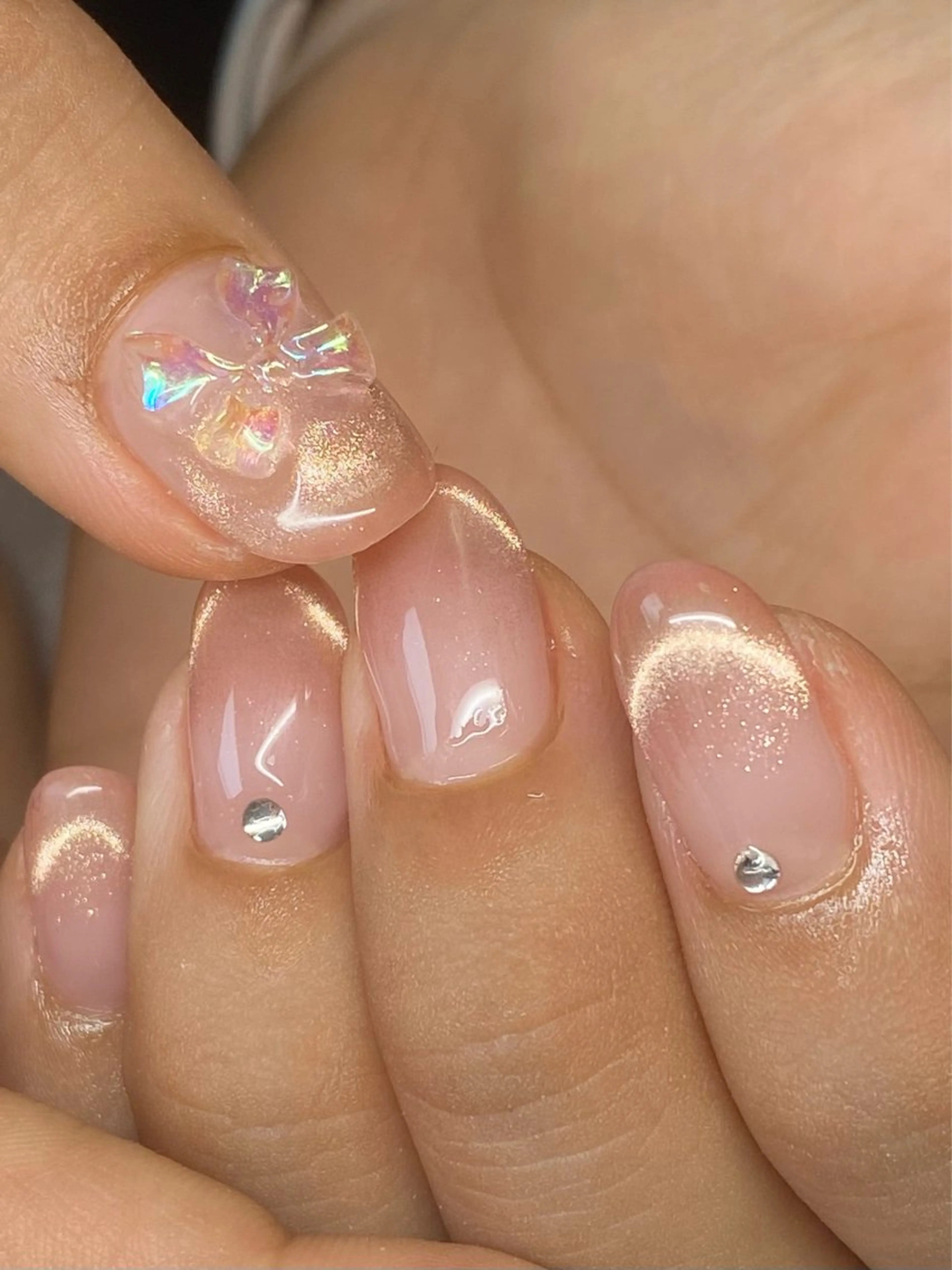 ネイル リボン ハンドネイル salonJUNO所属・salon JUNOのネイルデザイン