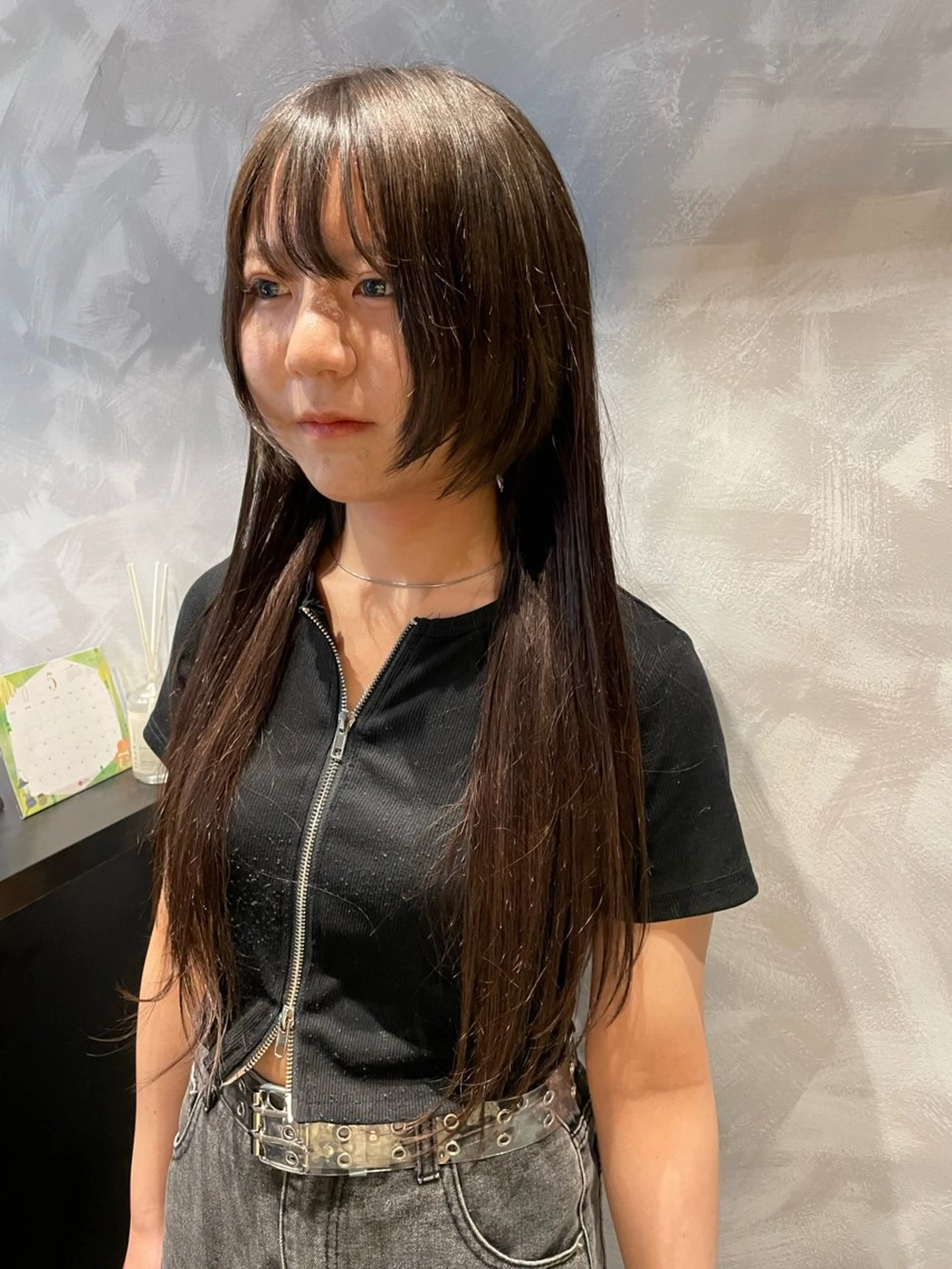 ミディアム ウルフカット ケアブリーチ/ エクステ/レイヤーのヘアスタイル