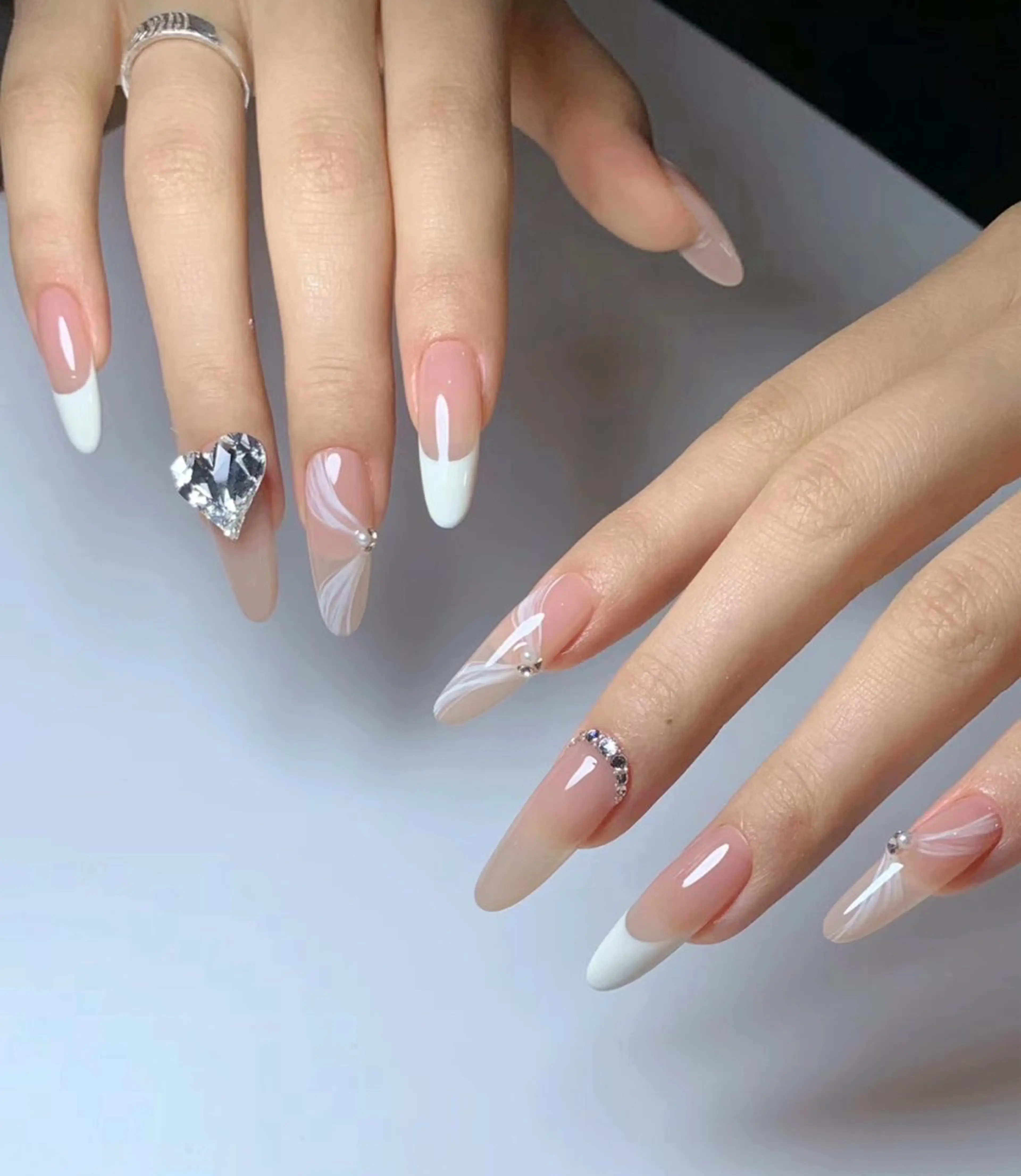 ネイル ハンドネイル M🌷nail 長さだし専門店のネイルデザイン