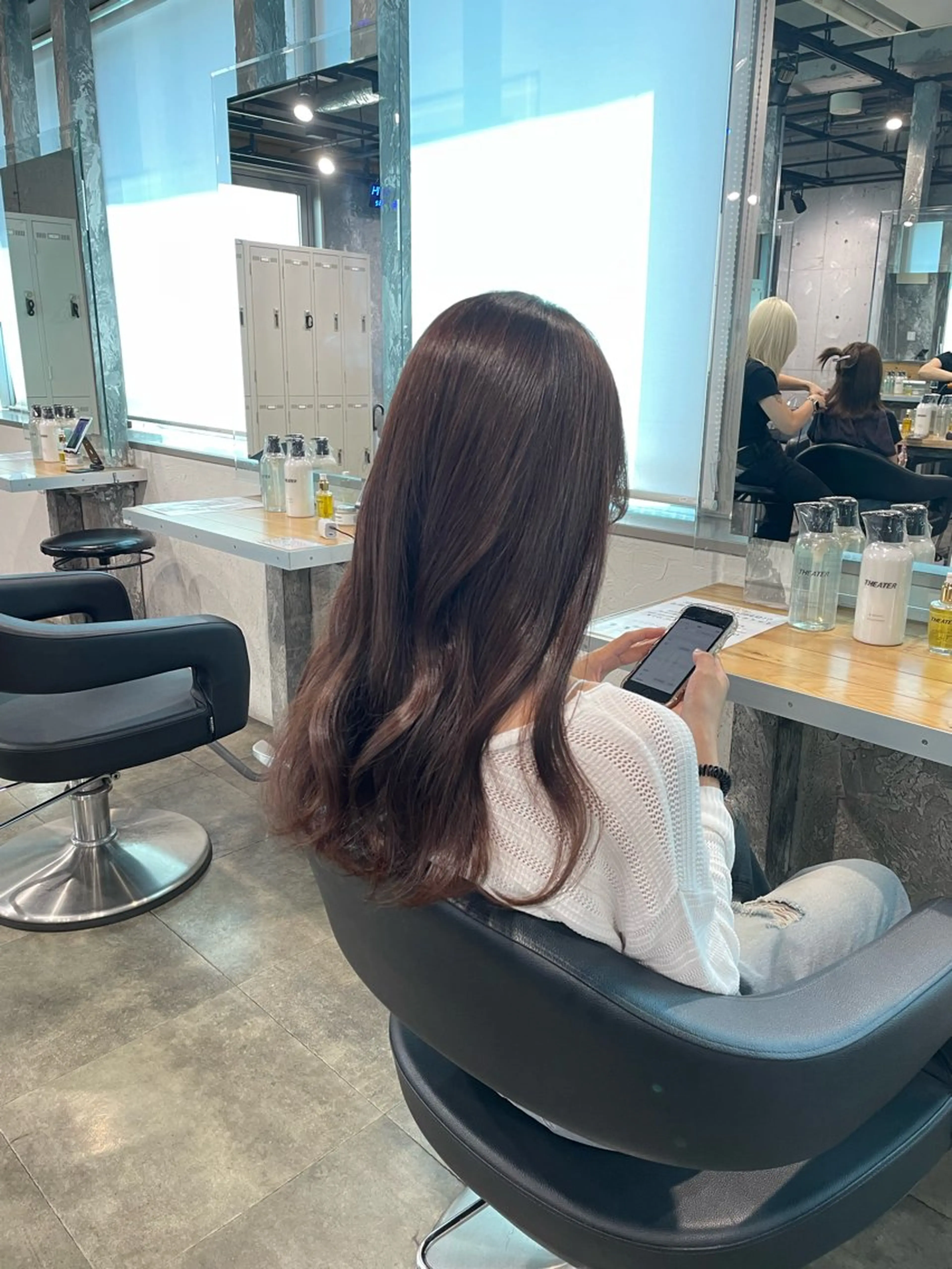 カラー カット ヘアカラー 🤍韓国ヘア🤍透明 感ベージュ/まりんのヘアスタイル