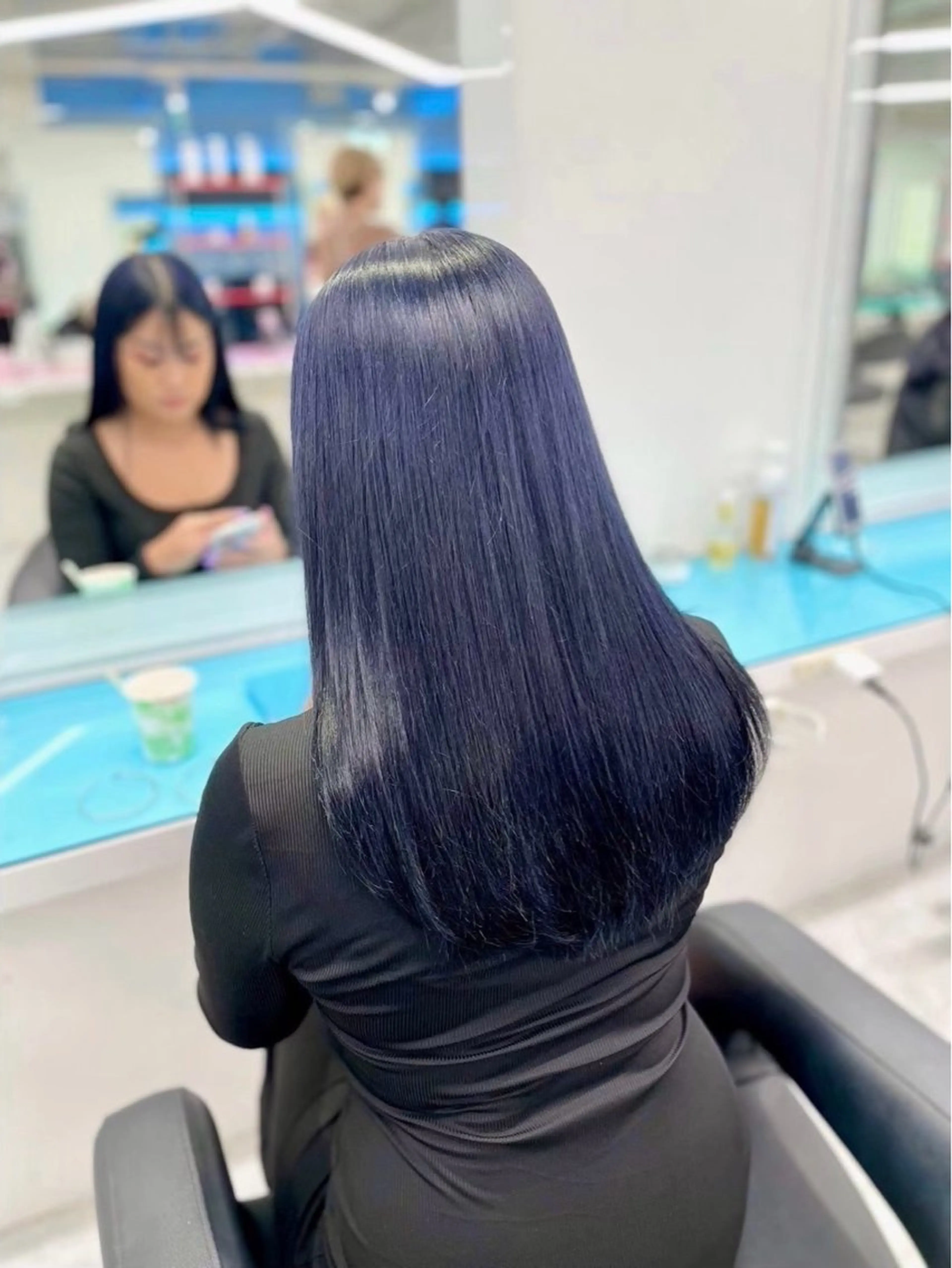 セミロング カラー カット ヘアカラー トリートメント ヘッドスパ ヘアセット 寒色デザイン職人 Rimu🤍のヘアスタイル