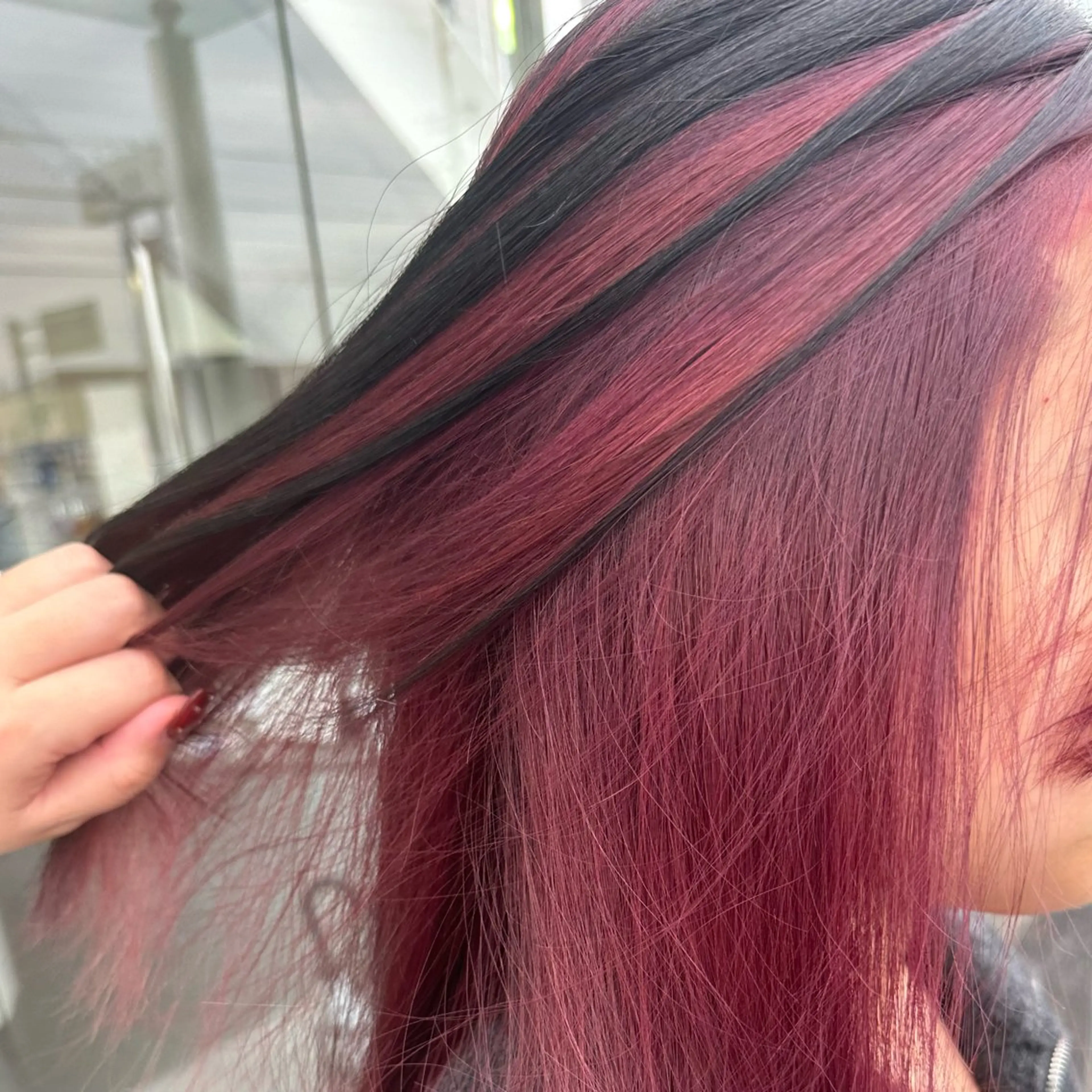 カラー ブリーチ ヘアカラー 町田 里奈のヘアスタイル