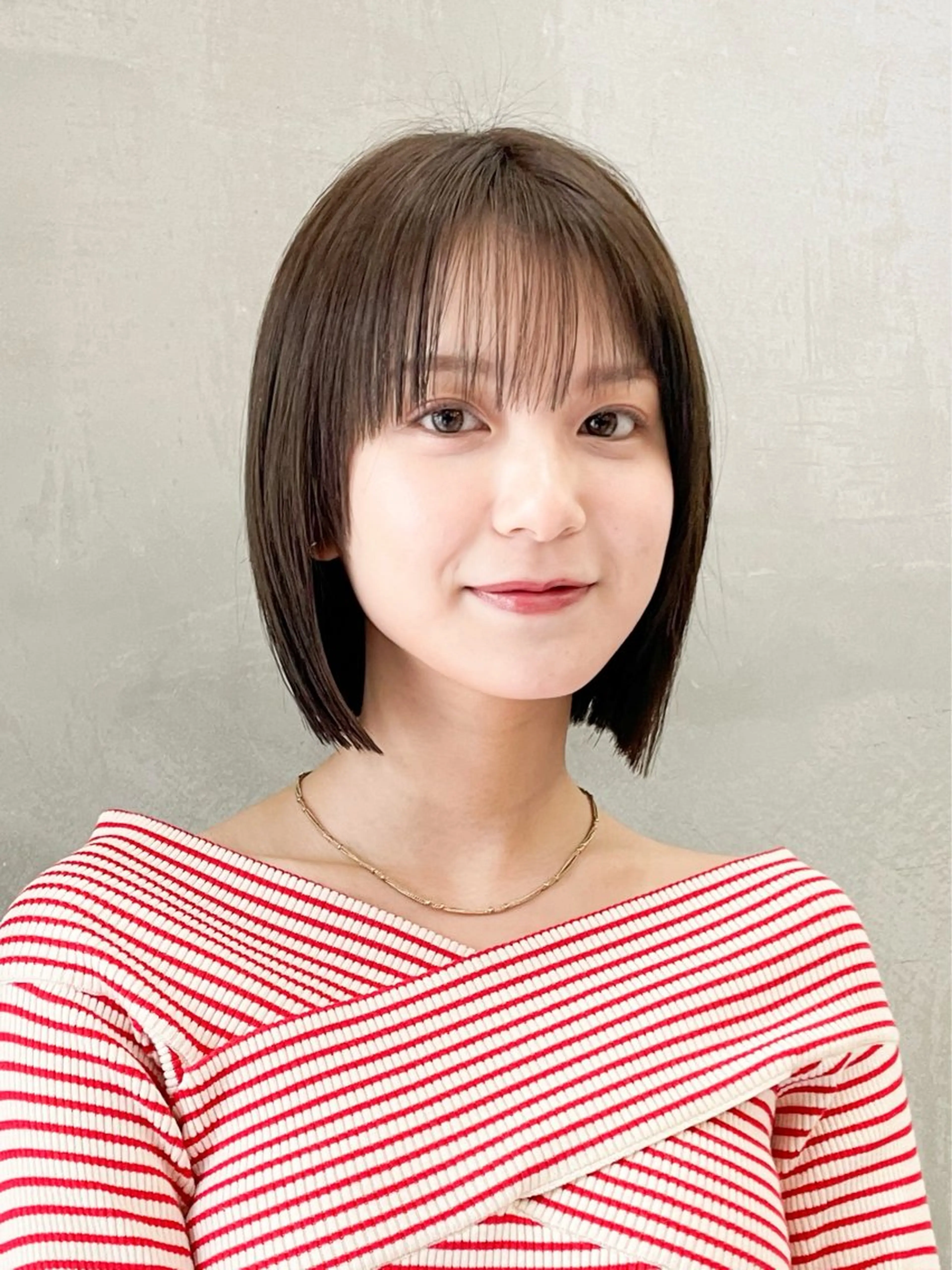 ミディアム カット トリートメント 🎟くびれヘア/ボブ 髪質改善/ユイのヘアスタイル