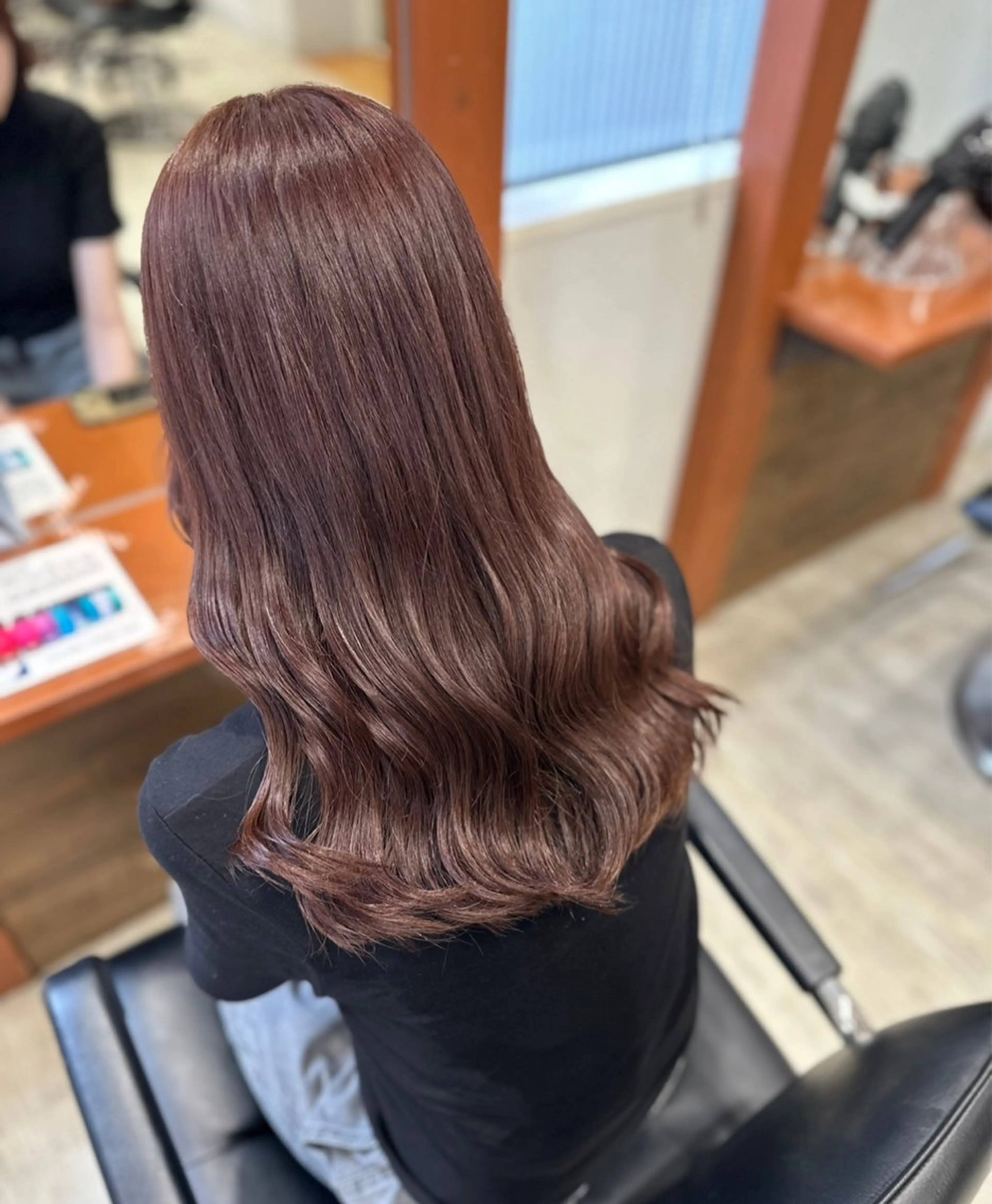 セミロング ヘアカラー トリートメント MOURI CHISATOのヘアスタイル