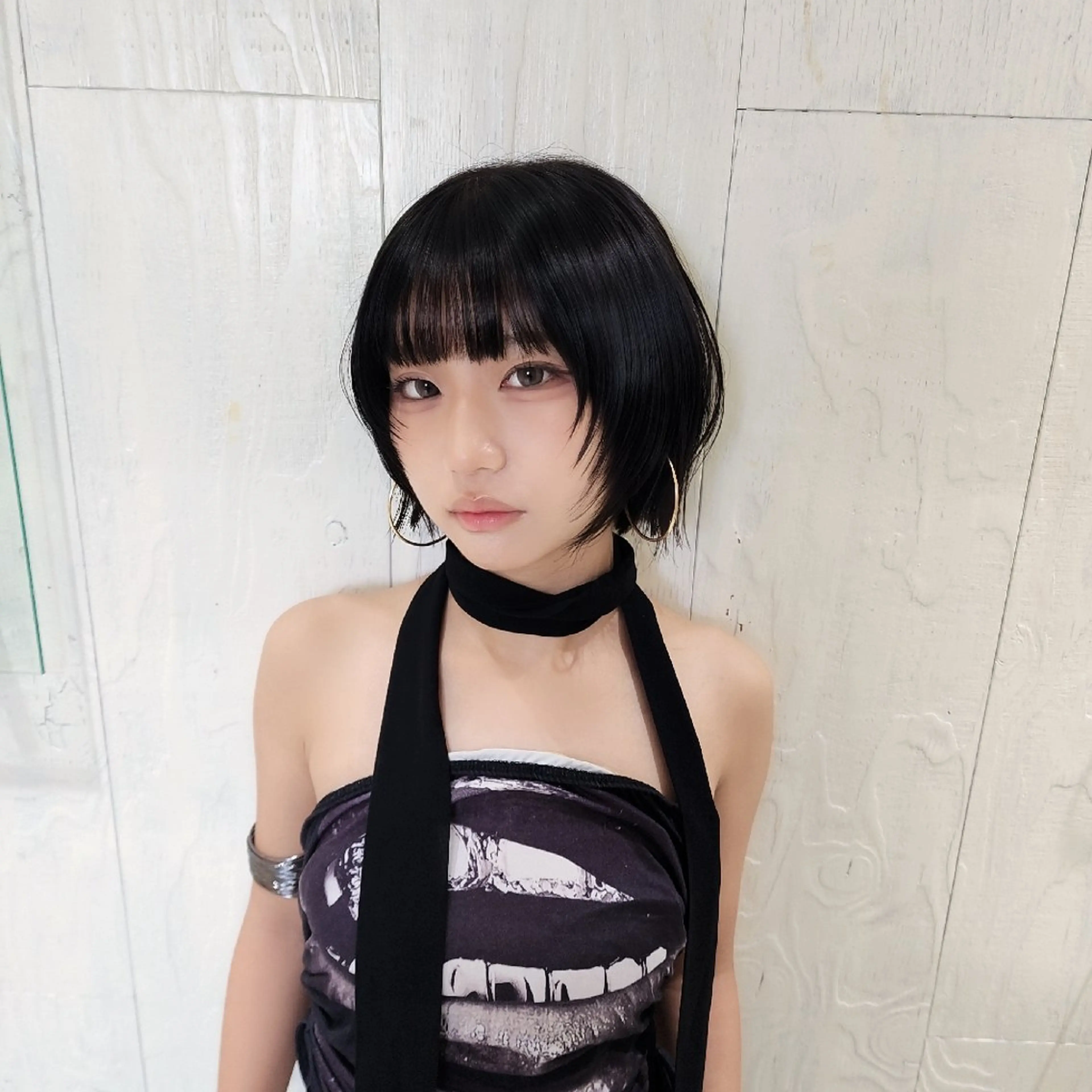 ショート ボブレイヤー ボブ レイヤーカット カット トリートメント レイヤーカット/ ウルフカット/大橋 のヘアスタイル