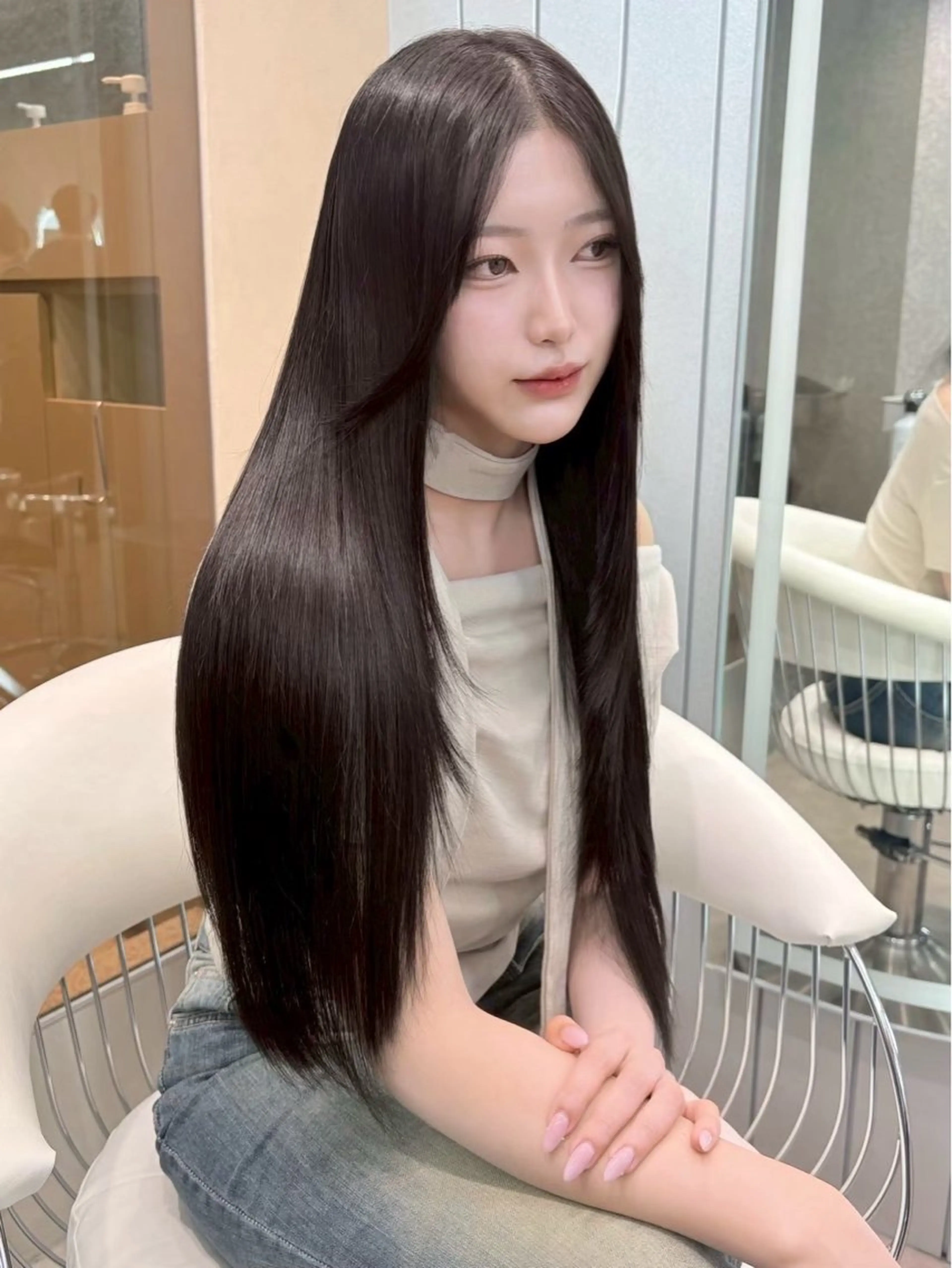 ロング ヘアアレンジ 縮毛矯正 トリートメント 美髪矯正🫧/ 吉田こうすけのヘアスタイル