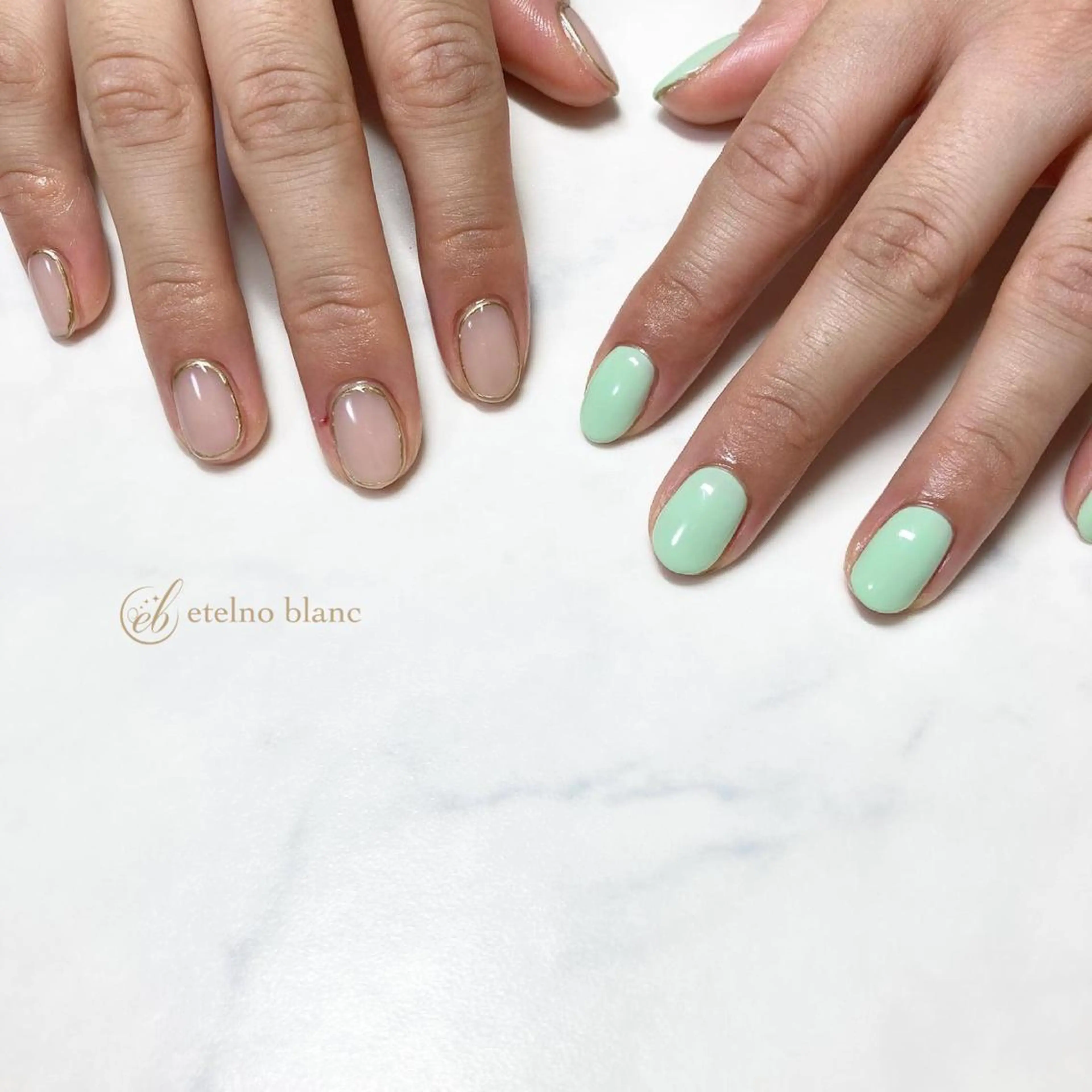ネイル etelno blanc中目黒のネイルデザイン