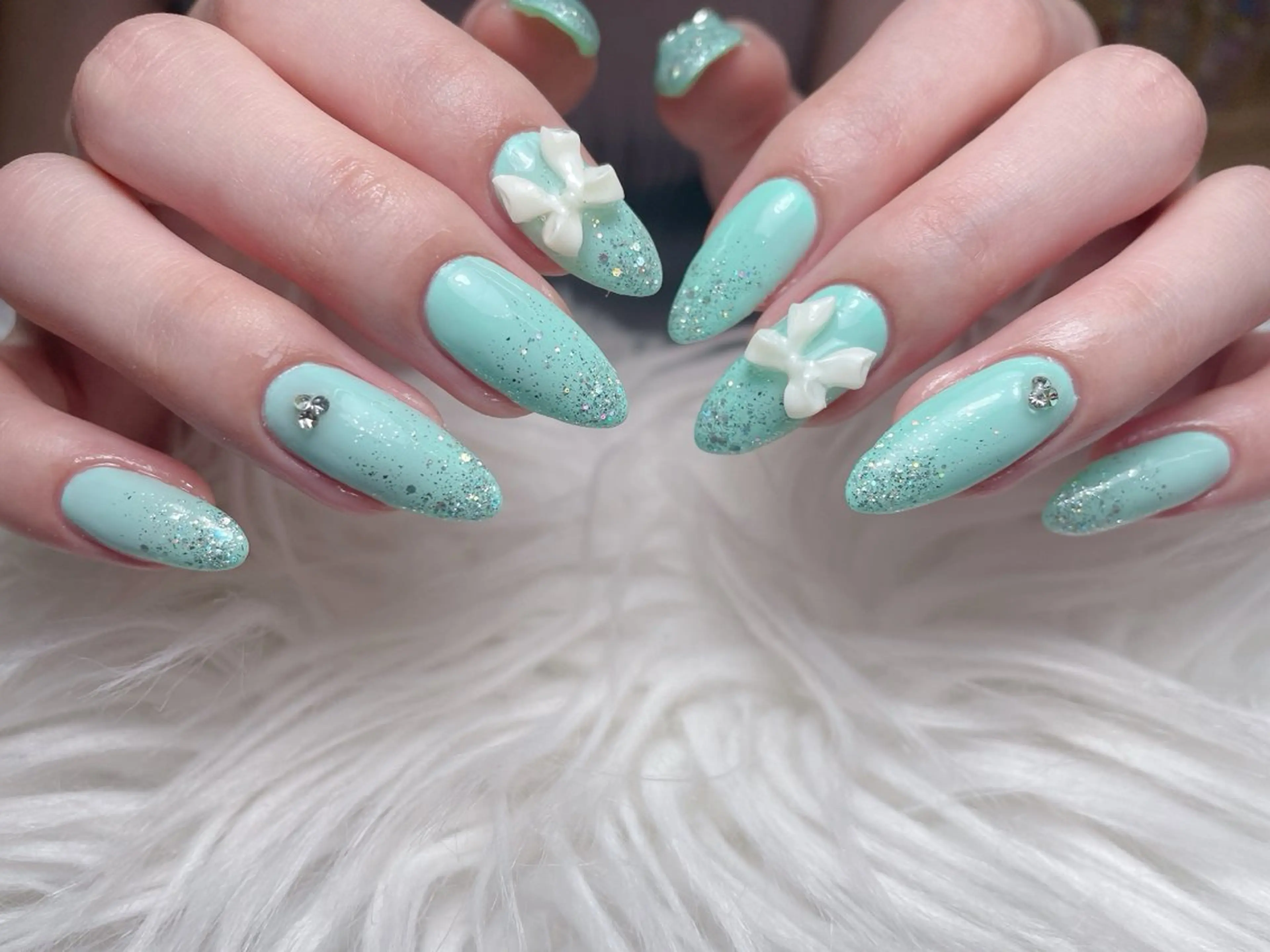 ネイル 長さ出し フレンチネイル ジェルネイル ガラスフレンチ 韓国ネイル ハンドネイル ハンドケア For U nail スカルプ専門店のネイルデザイン