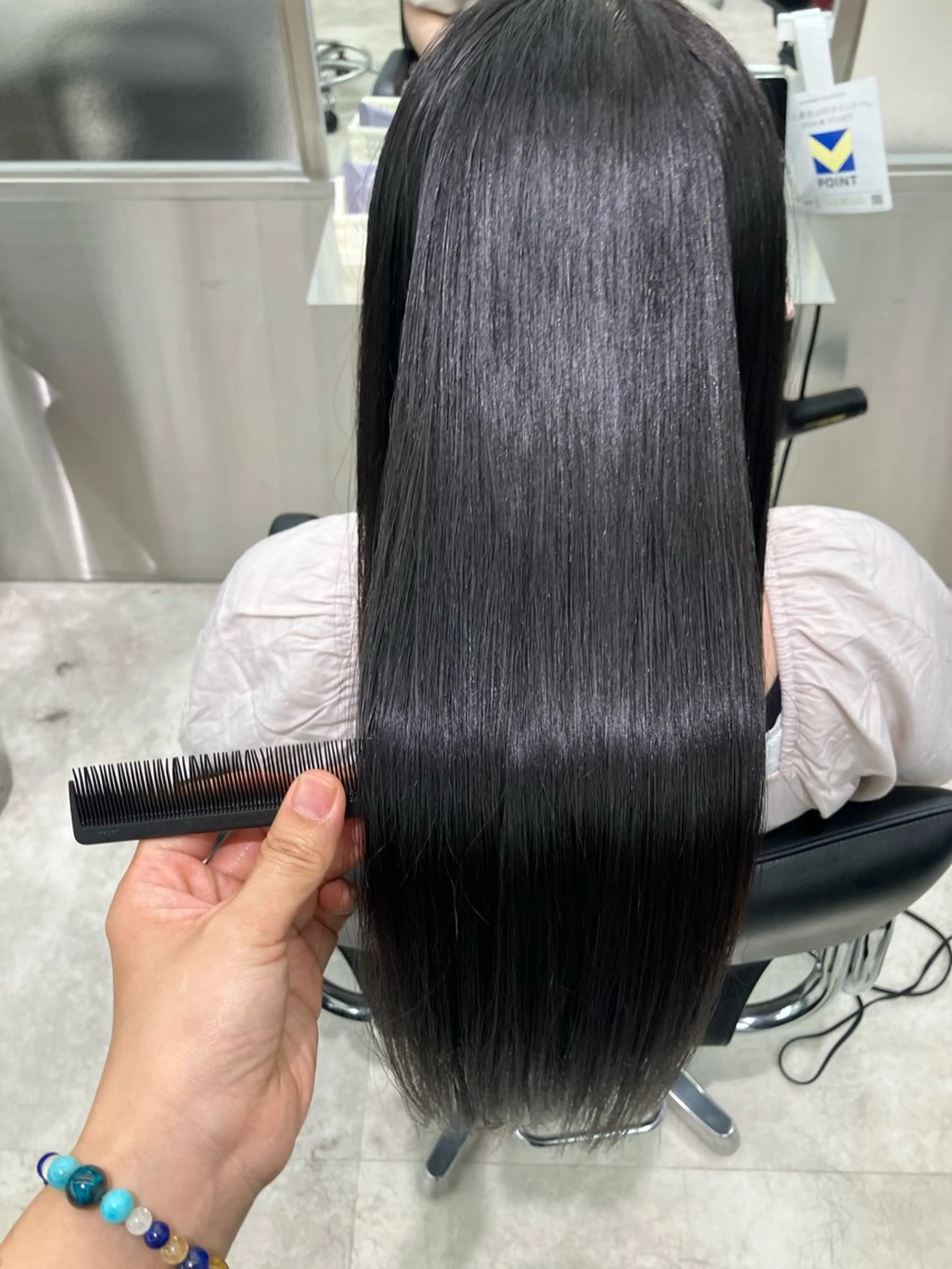 ロング カラー アッシュ ヘアカラー トリートメント GOTODAY シェアサロン梅田NU茶屋町店所属・髪質改善、縮毛矯正 水素カラー/みほのヘアスタイル