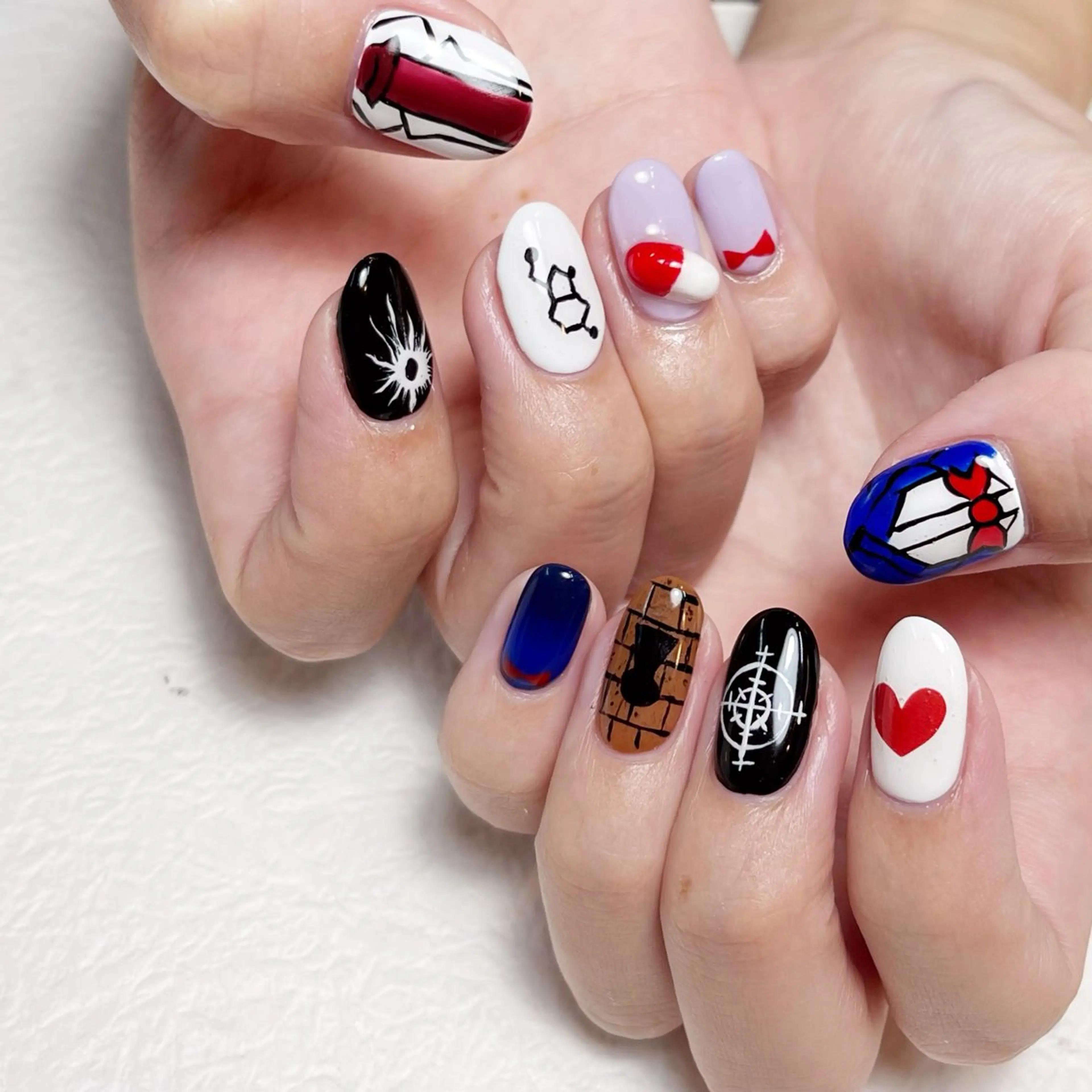 ネイル アートネイル フットネイル ジェルネイル キラキラネイル 韓国ネイル Y nail なんば堀江店のネイルデザイン