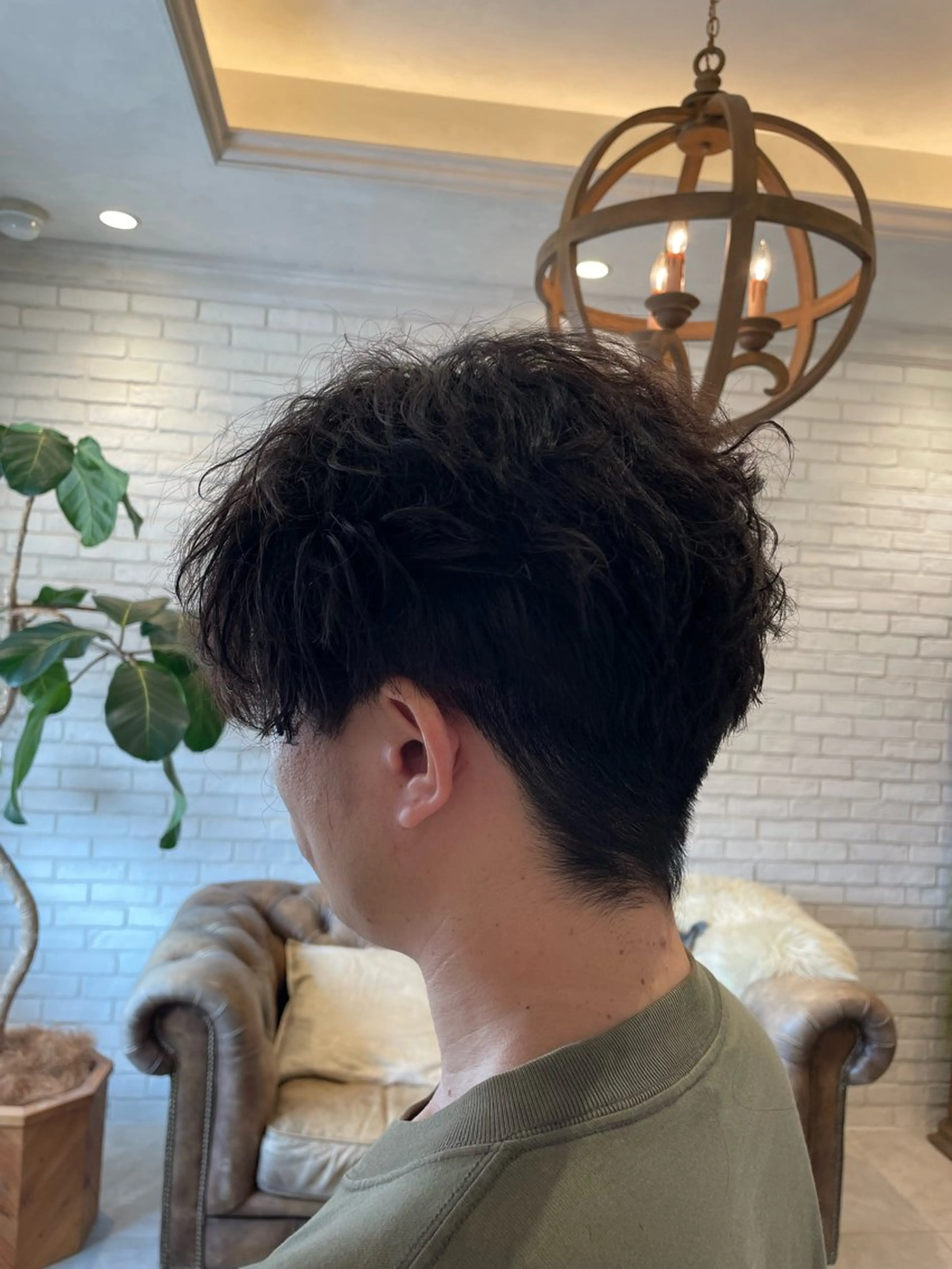 メンズ メンズパーマ シモカワ マシロのヘアスタイル