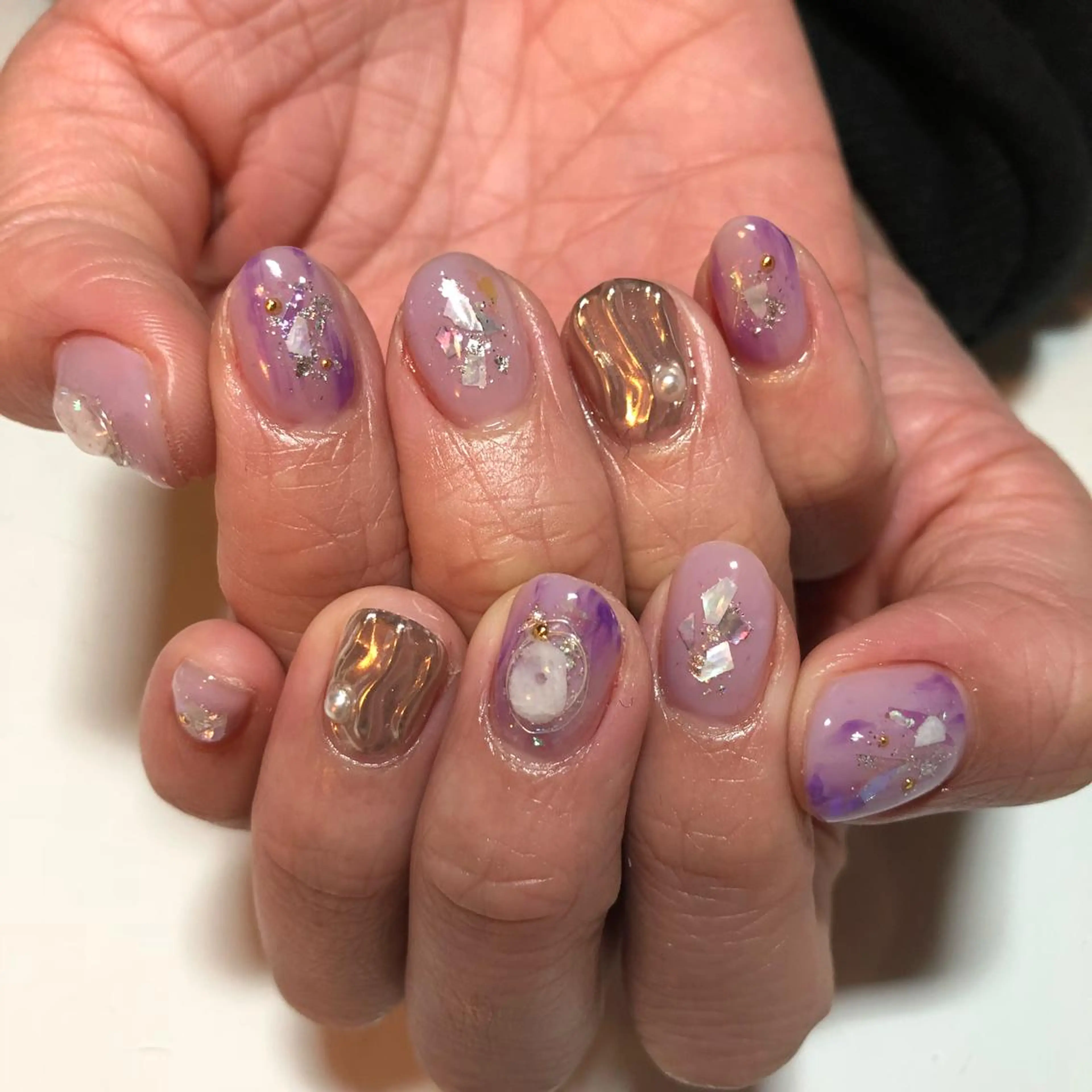 ネイル ニュアンスネイル g-up nail所属・米田 律子のネイルデザイン