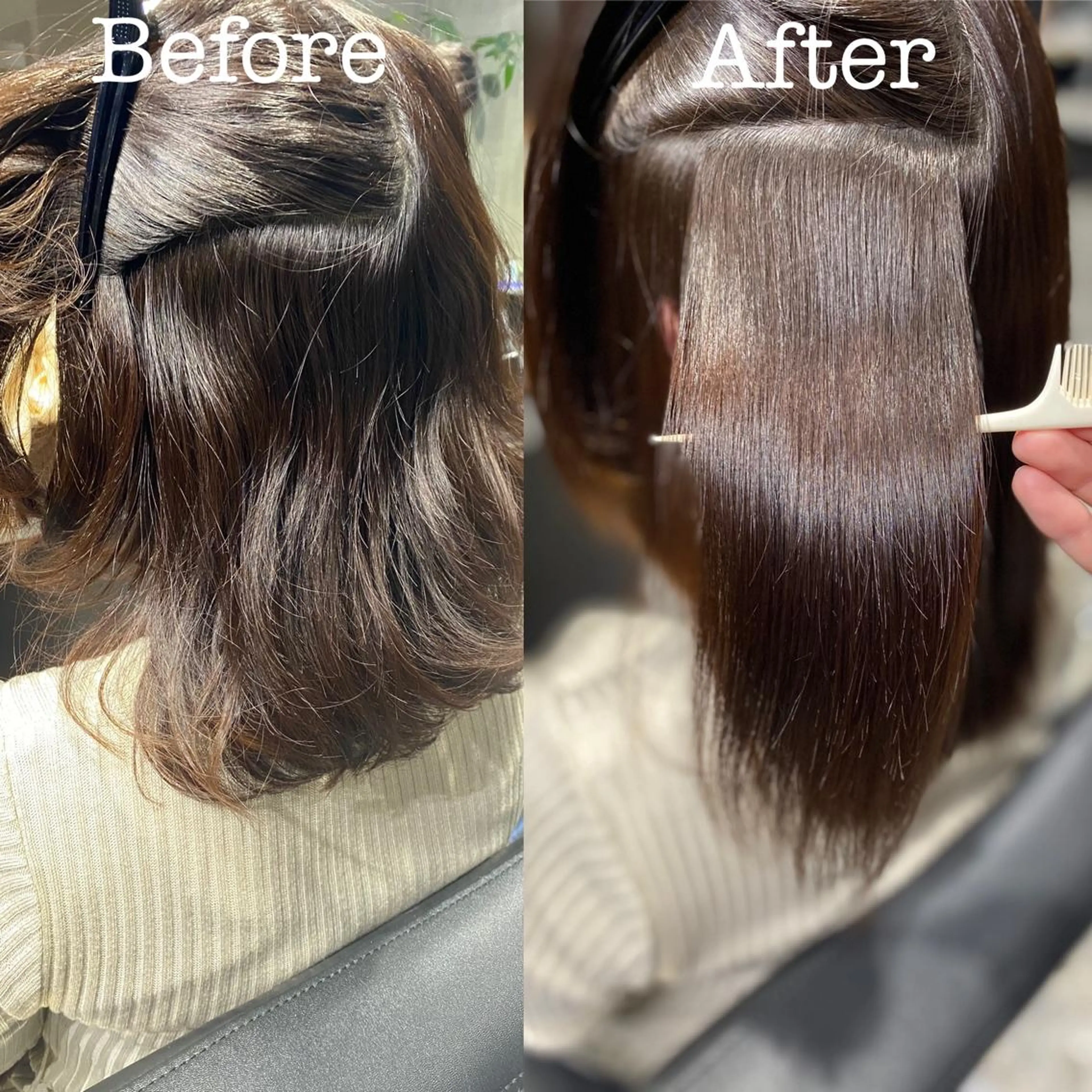 ミディアム 縮毛矯正 Mogami Kengoのヘアスタイル