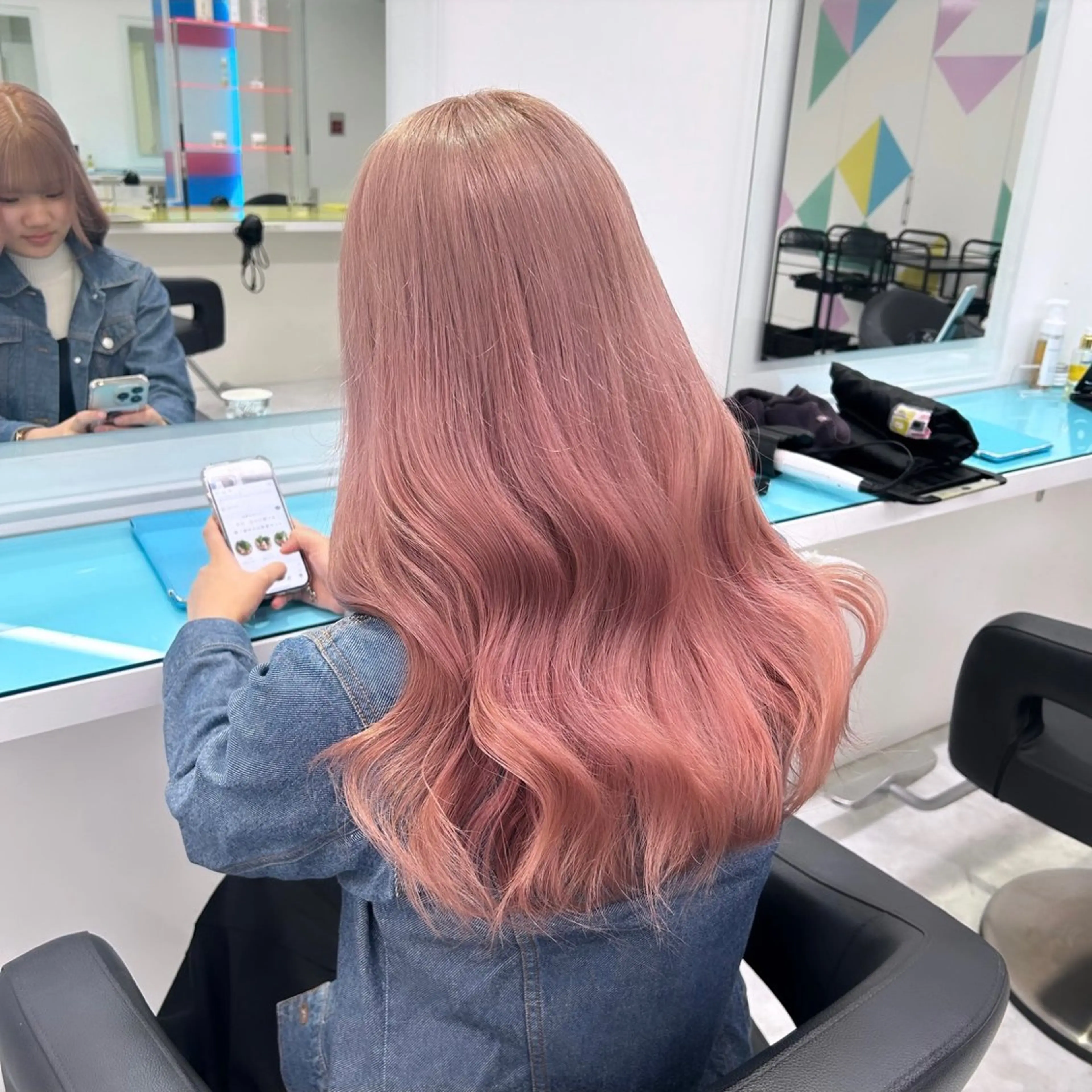 ロング ヘアカラー ヘアセット Miwa🤍ダメージ レスカラー特化🦢のヘアスタイル