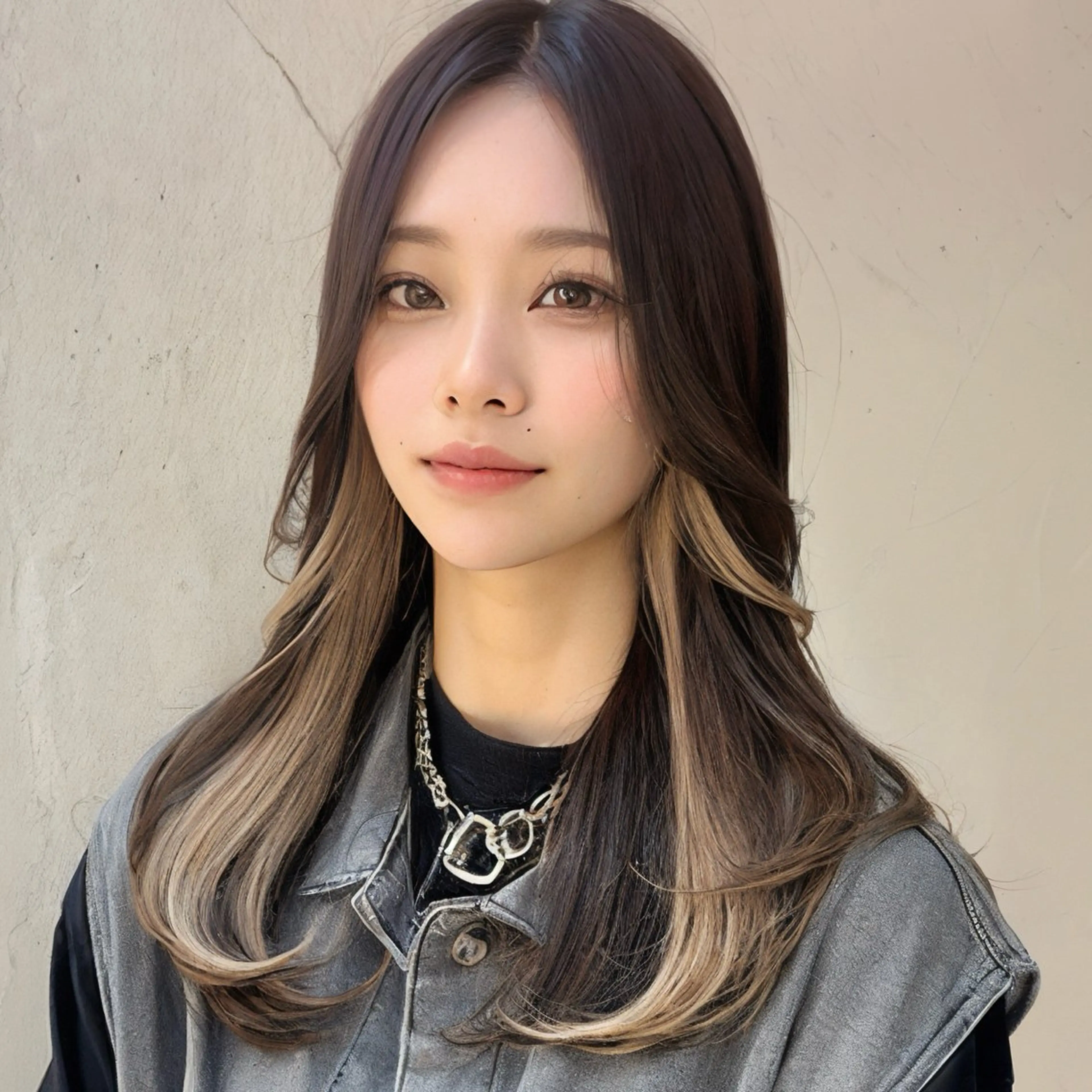 ロング カラー ベージュカラー インナーカラー ホワイトベージュ 韓国風ヘア レイヤーカット カット ヘアカラー トリートメント インナーカラー/レイ ヤーカット♡/マキシのヘアスタイル