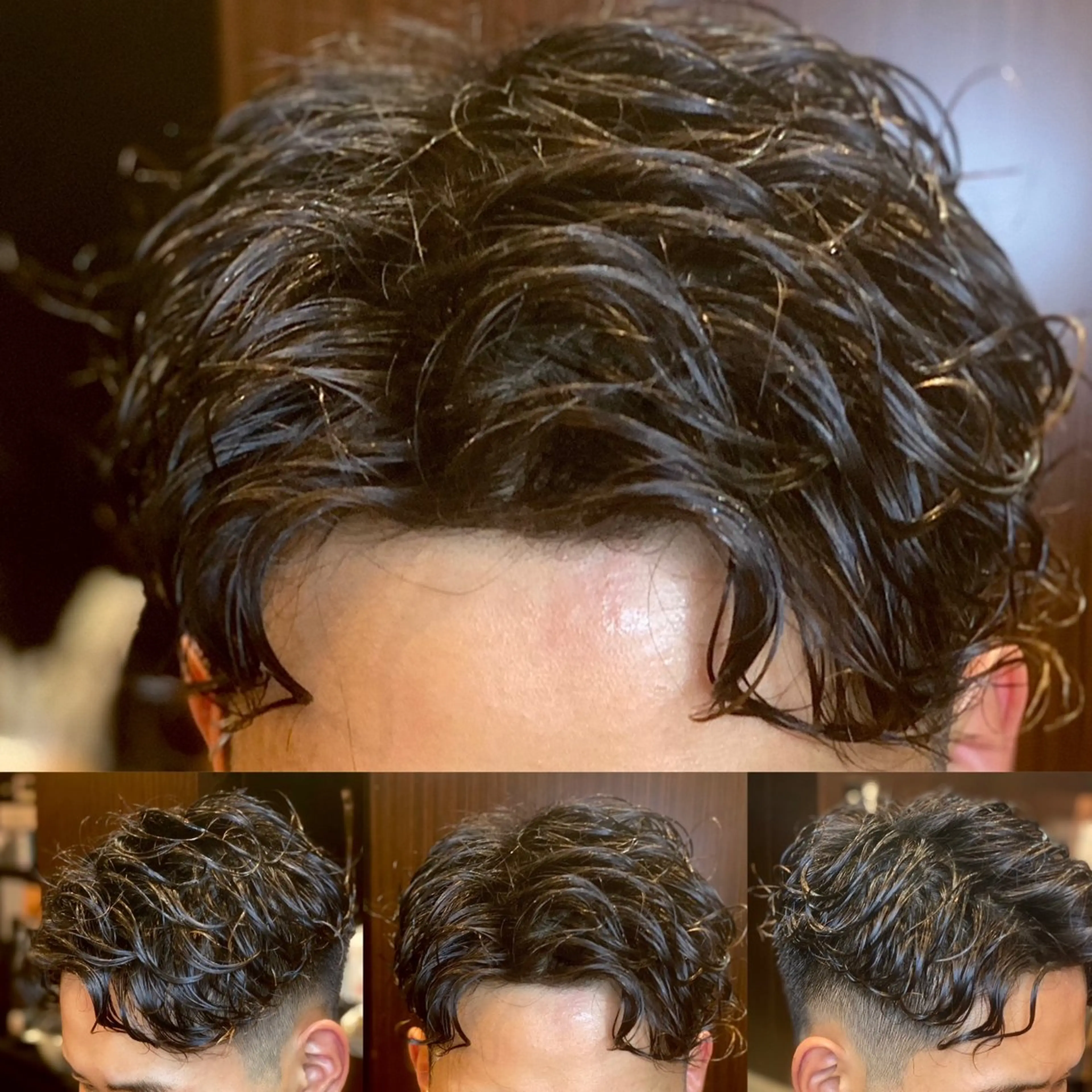 ミディアム カット パーマ 北川 竜也のヘアスタイル