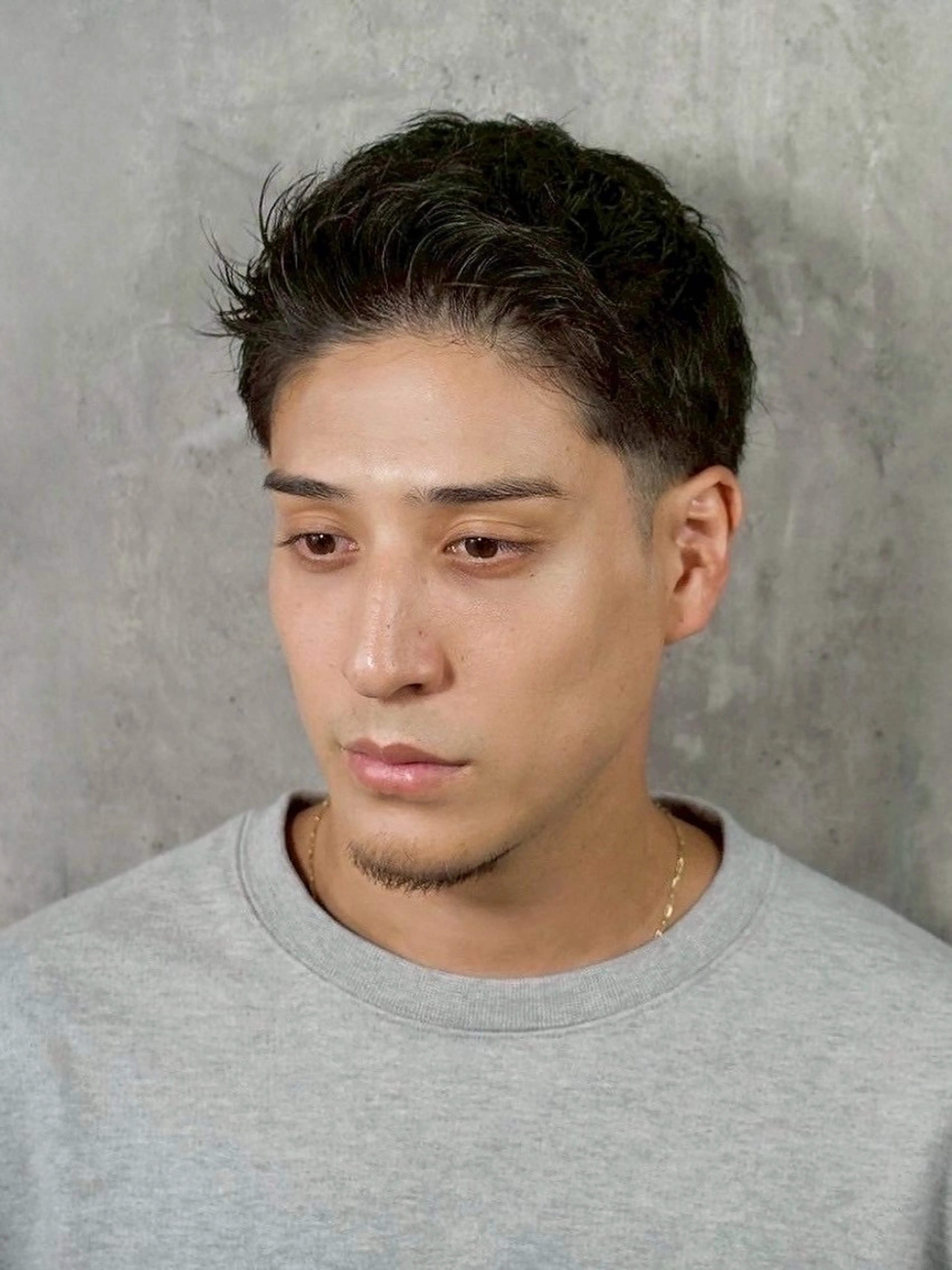 ミディアム ヒロ銀座barber shop 本店所属・つつみうち ふわりのヘアスタイル