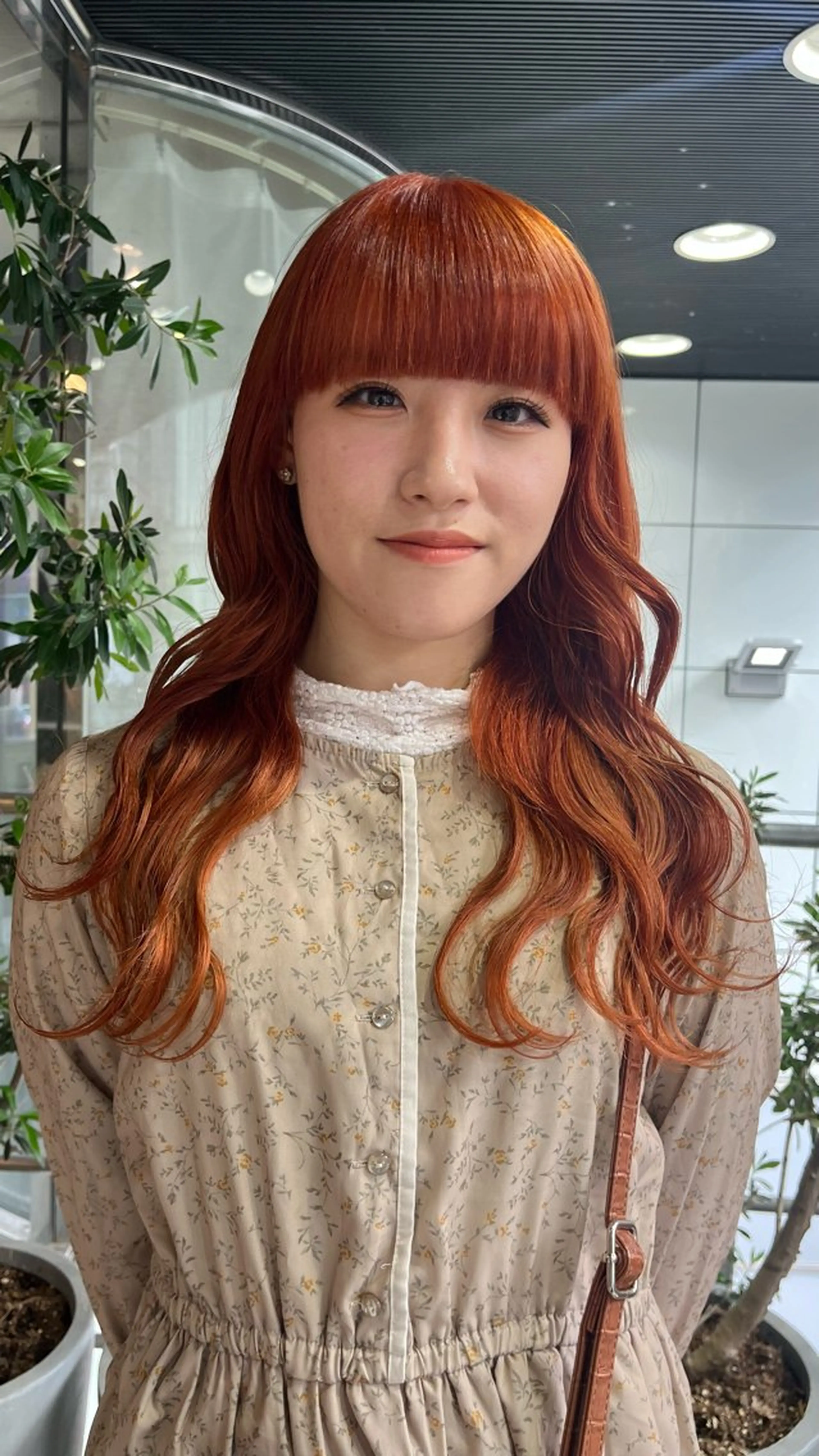 ロング カラー ボブ/暖色カラー コウボヒカルのヘアスタイル