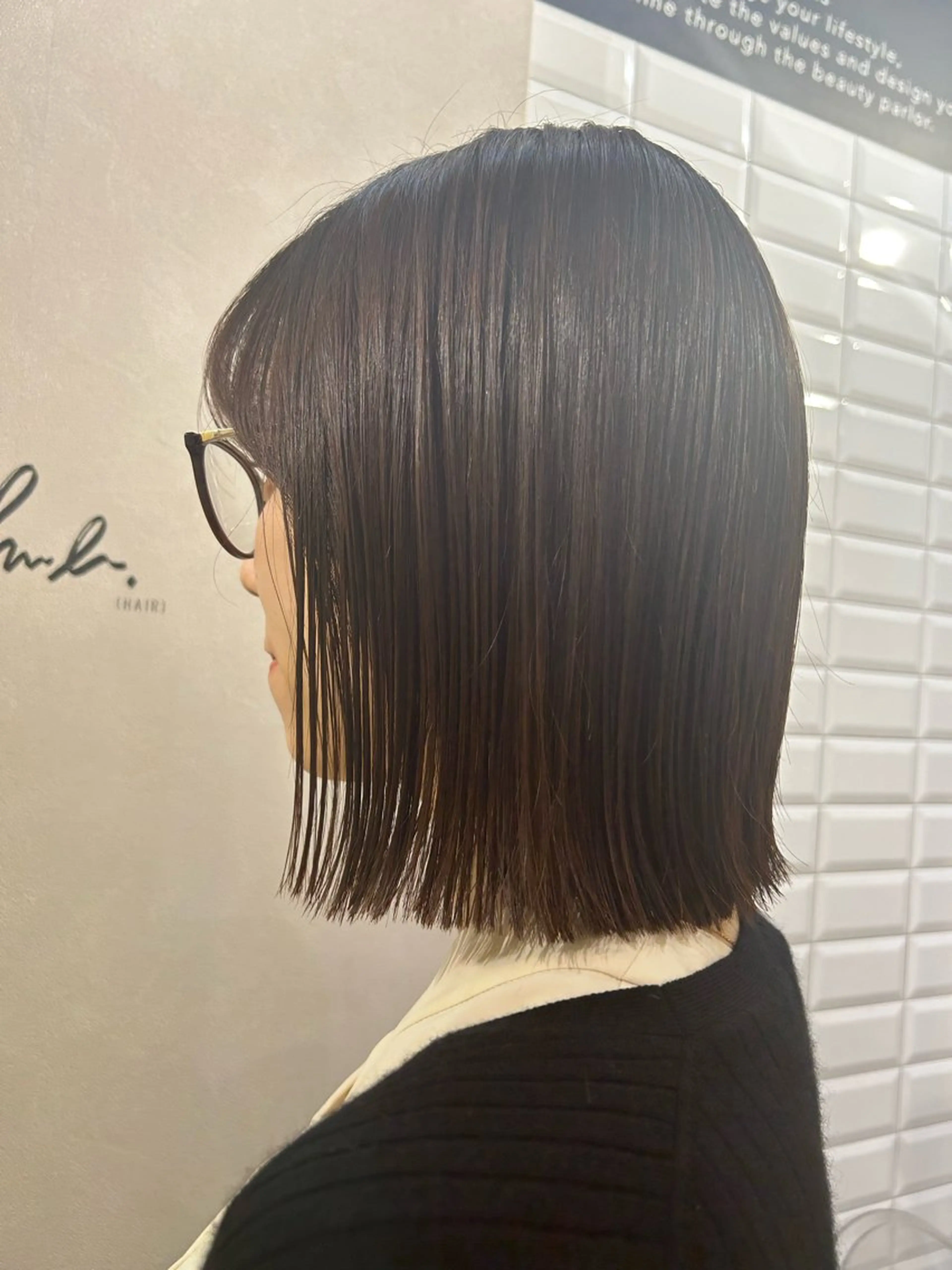 ミディアム カット トリートメント hubhair レイヤー/透明感のヘアスタイル