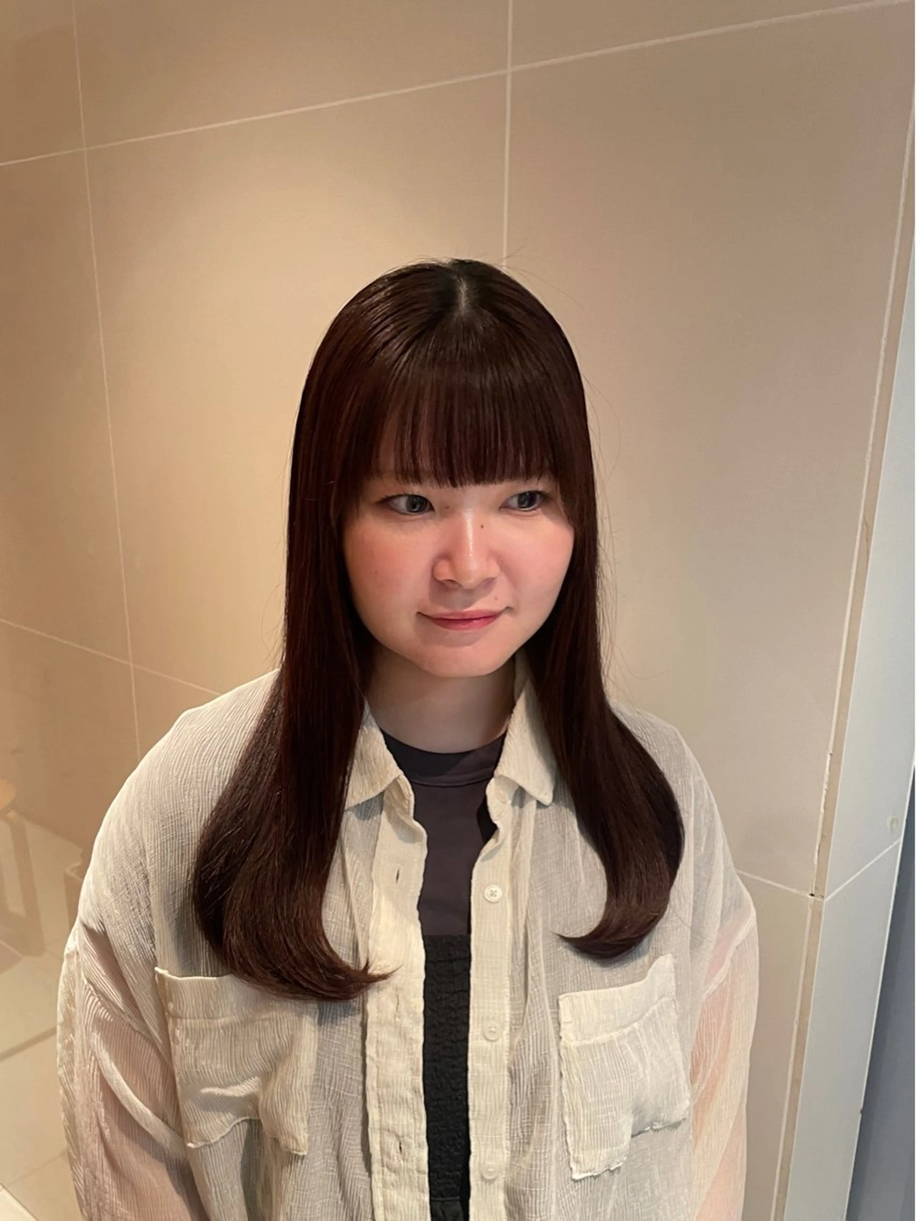 ロング レイヤーカット トリートメント カット ヘアカラー トリートメント mixパーマ/暖色 カラー/ひかるのヘアスタイル