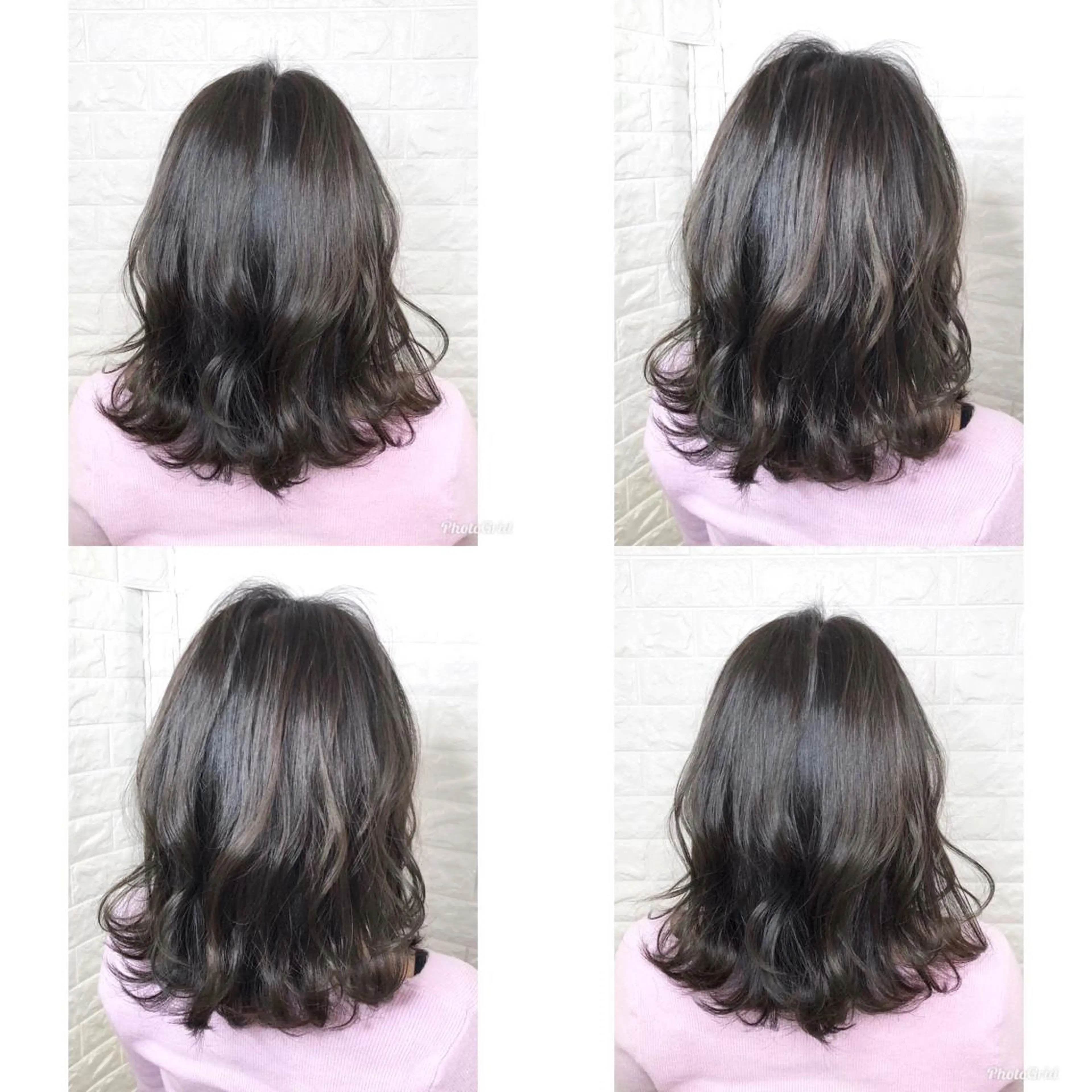 ミディアム カラー アッシュ アッシュブラウン ブリーチ ブラウンカラー 透明感カラー KIZU 髪質改善 オカルト怪談のヘアスタイル