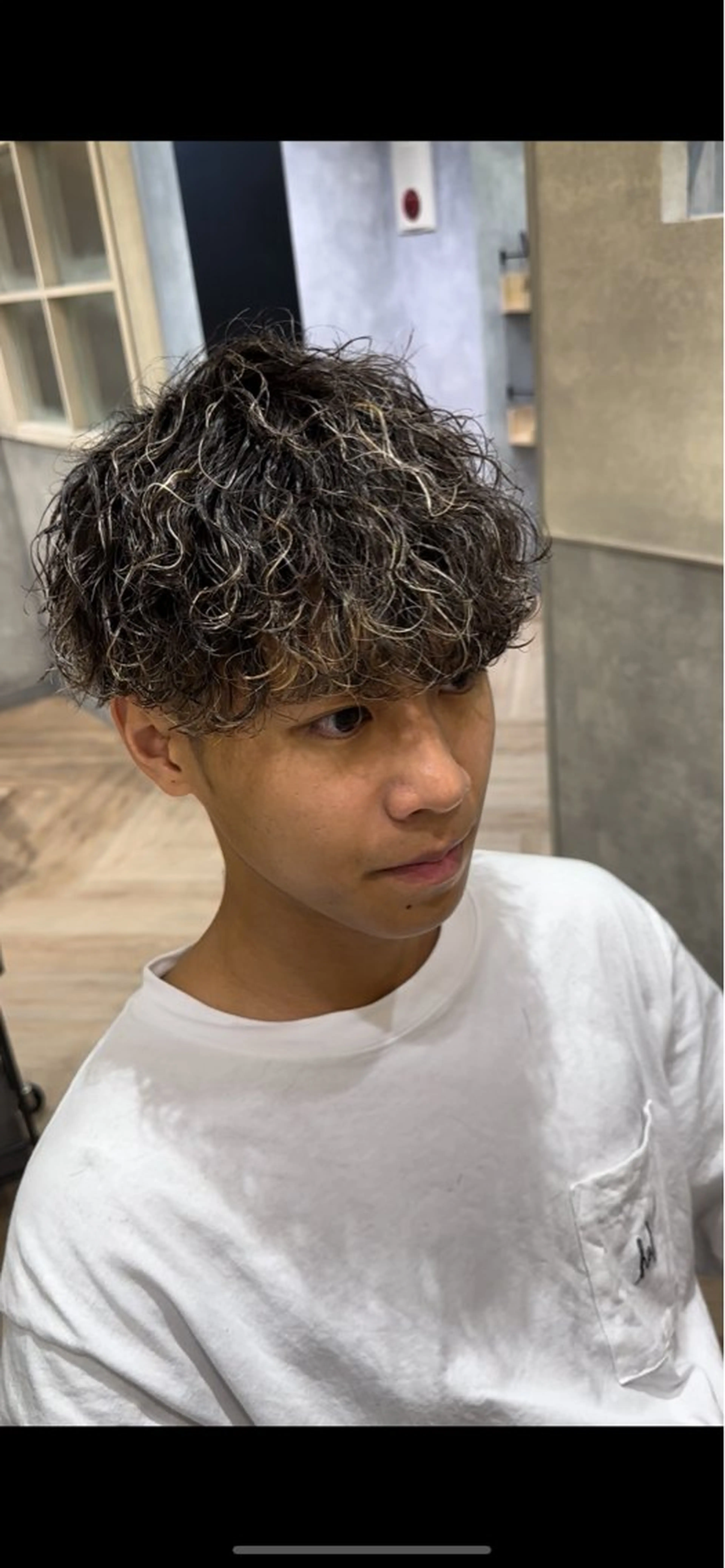 【ミニモ限定割引】カット＋パーマ＋ハイライト パーマ相談可の写真
