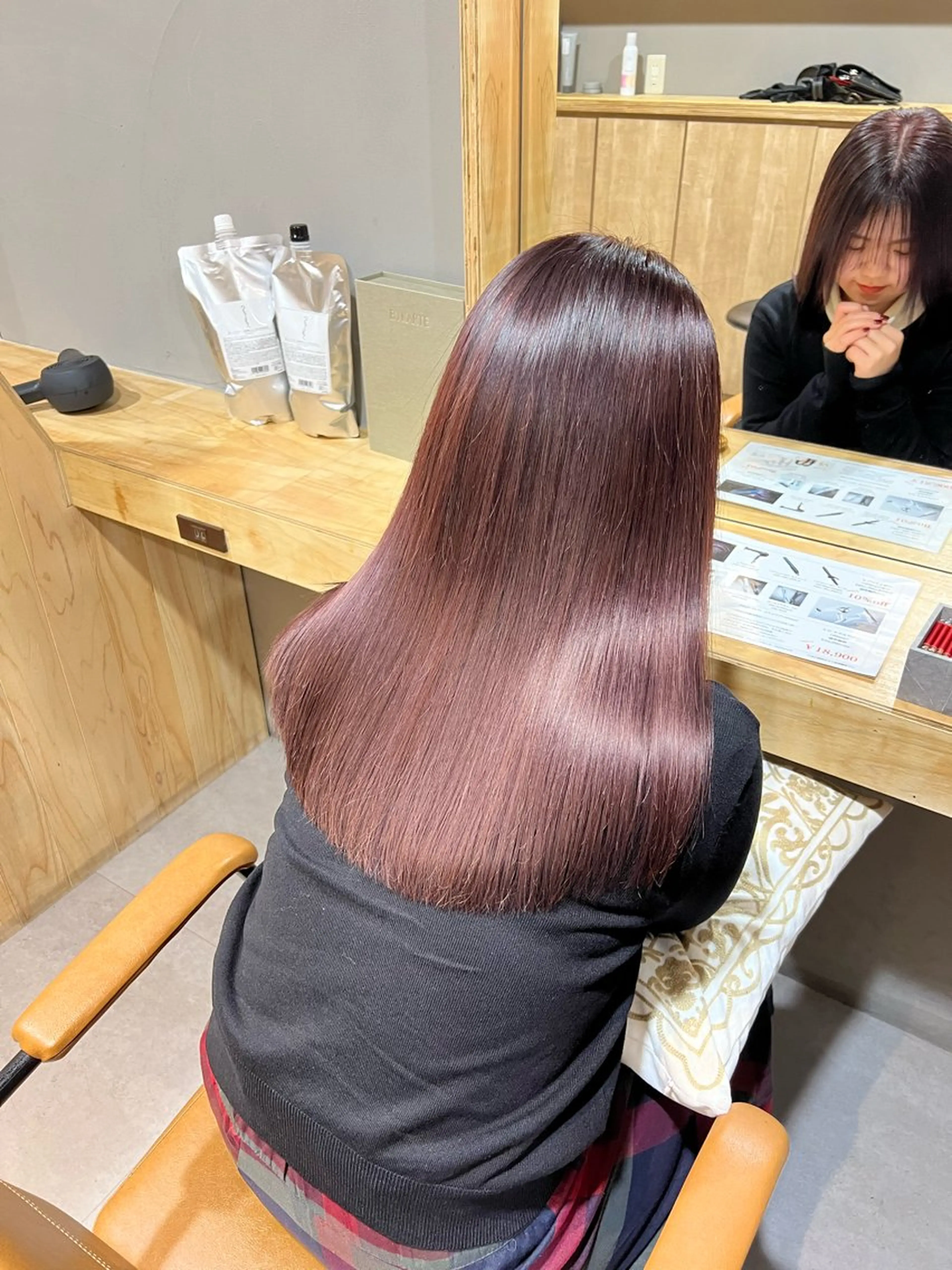 ロング カラー ラベンダーカラー 髪質改善 トリートメント 神戸ボブ✂️ ioe三宮/田 伸佳のヘアスタイル
