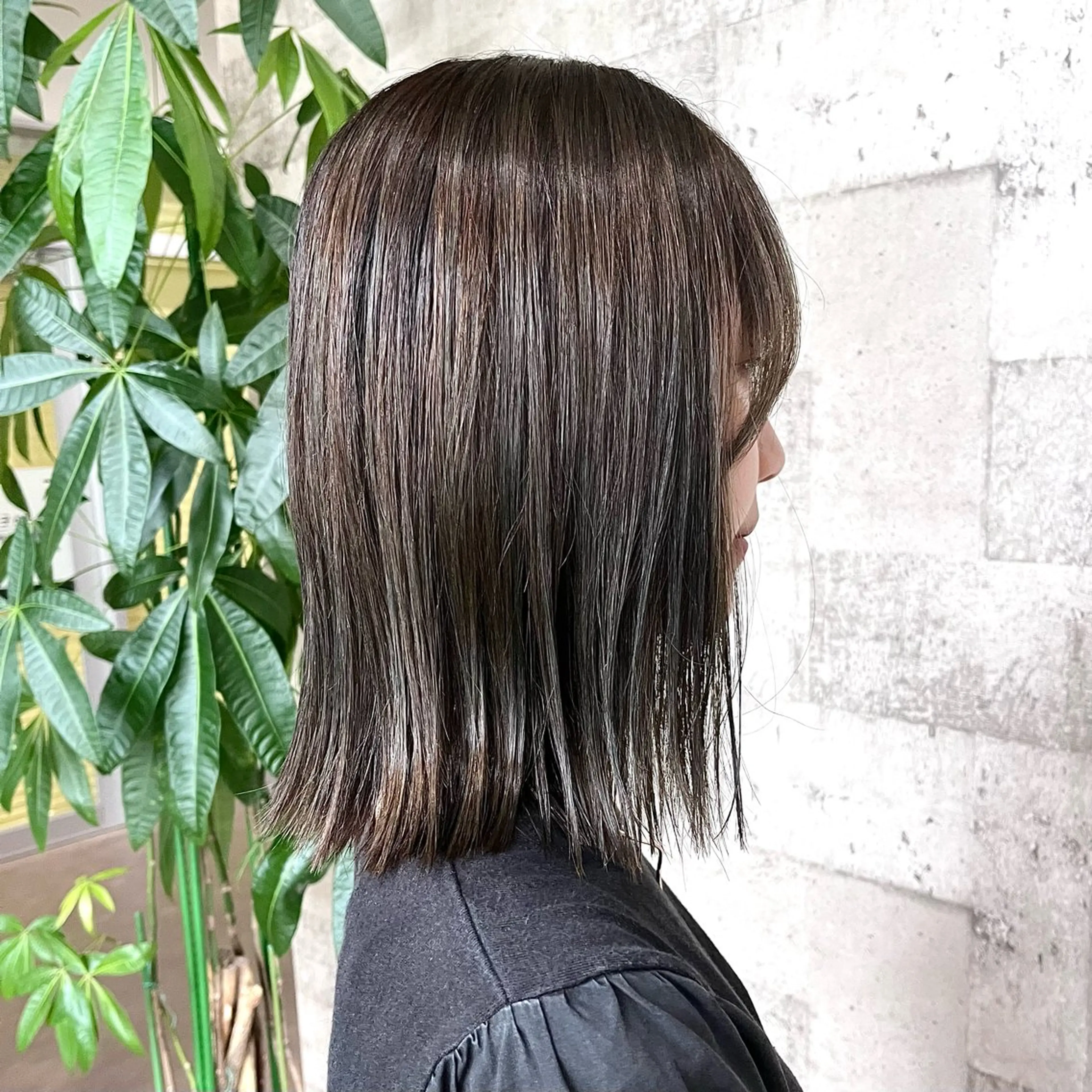 ミディアム カット ヘアカラー 北島 遥香🫧インナ ー /ベージュカラーのヘアスタイル