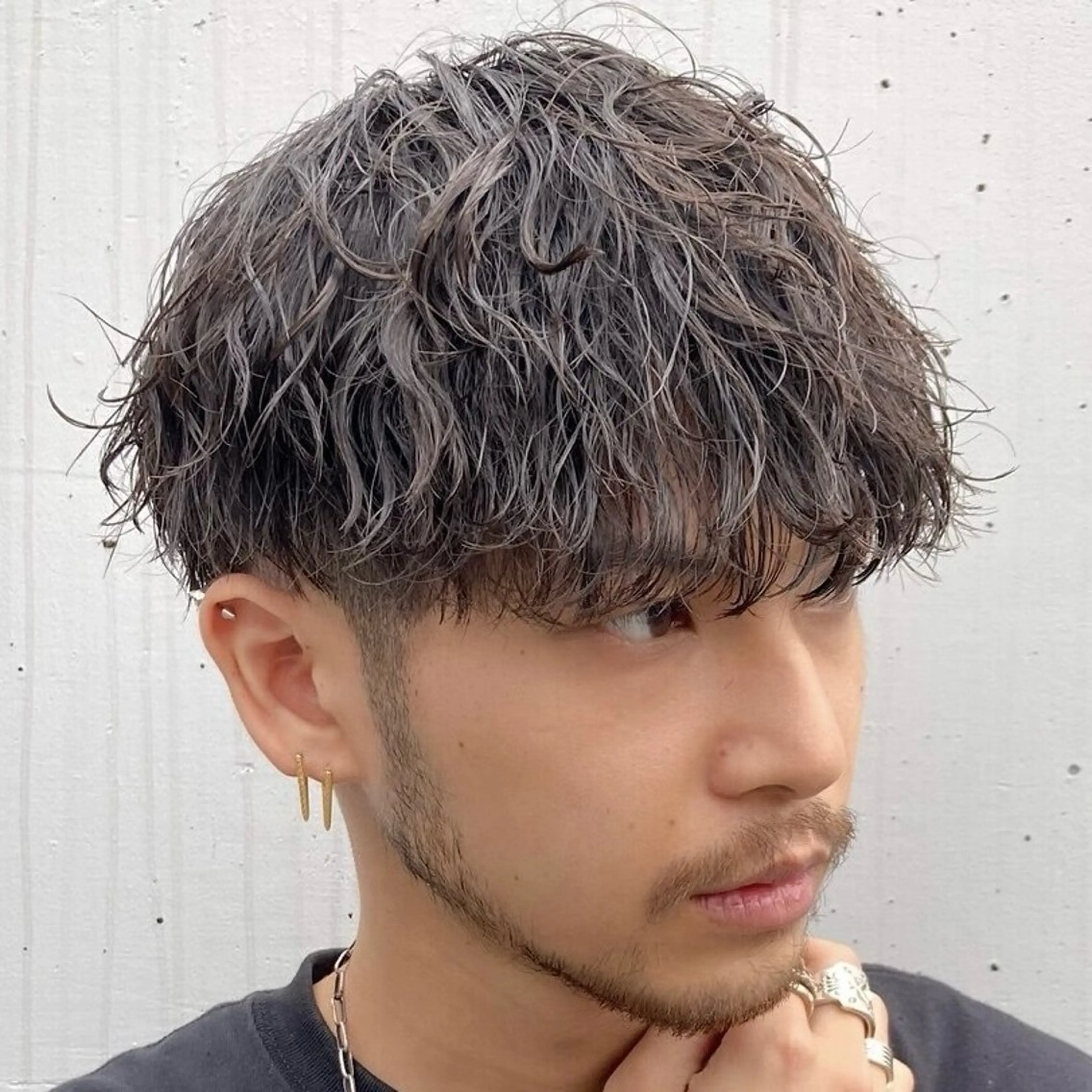 ショート パーマ メンズ カット パーマ 楽斗/メンズパーマ /シャドウパーマのヘアスタイル