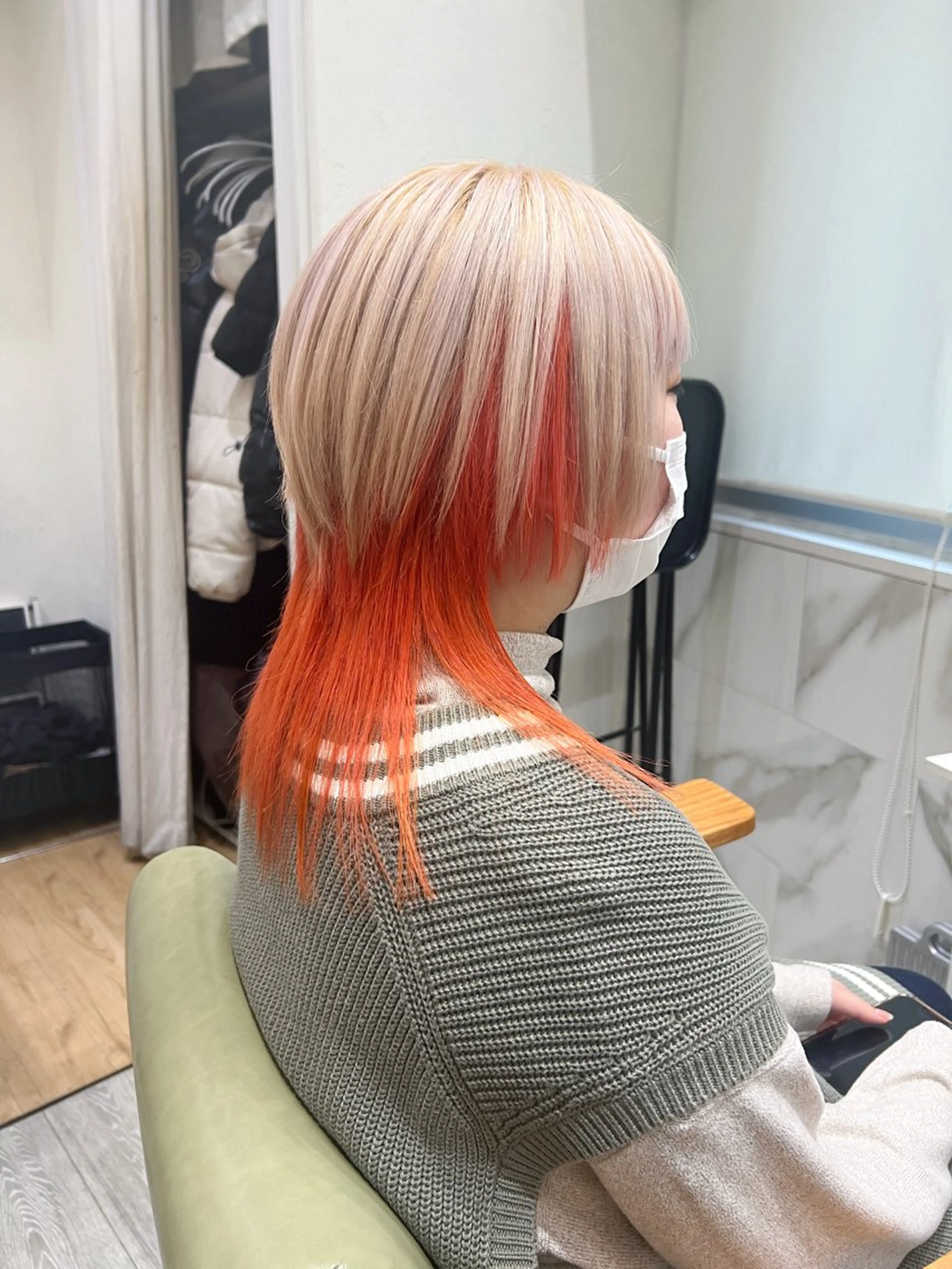 ミディアム ヘアカラー ☺︎ RIHOのヘアスタイル