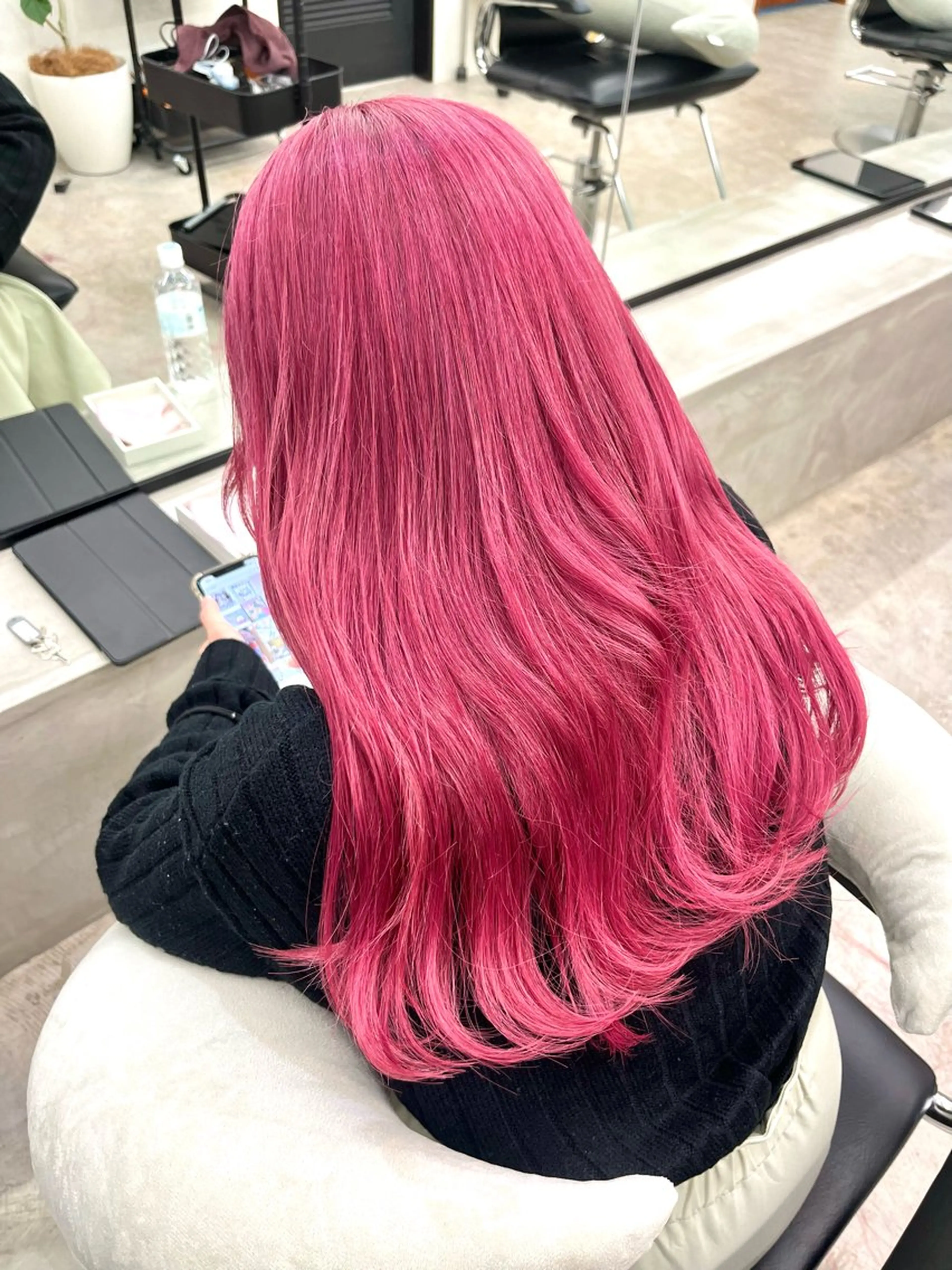 ロング カラー アディクシーカラー ブリーチ ケアブリーチ デザインカラー ハイトーンカラー ツヤカラーを実現 /カンナのヘアスタイル