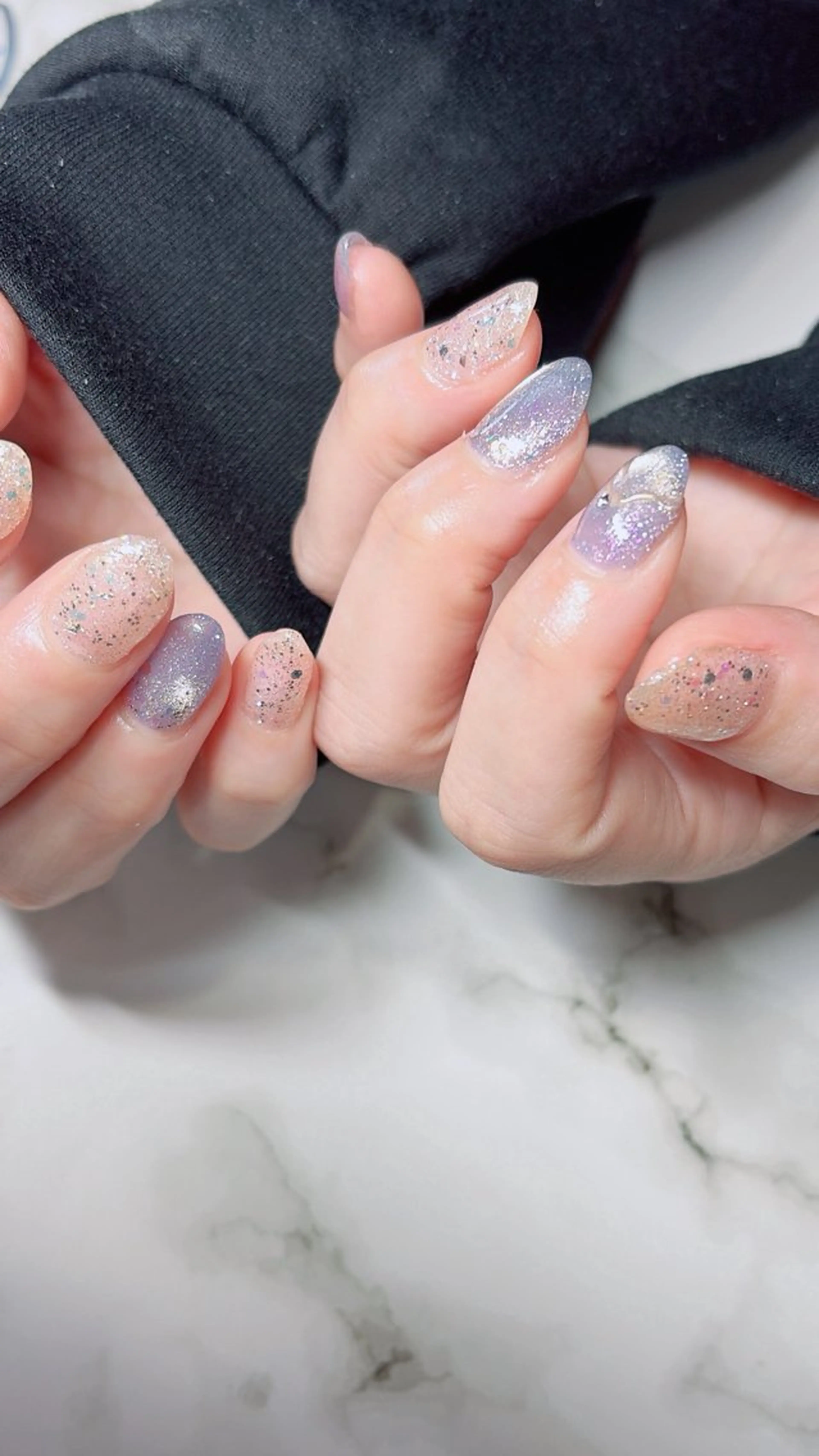 ネイル オフィスネイル ショートネイル 冬ネイル クリスマス Luce nail所属・竹内 知佐美のネイルデザイン
