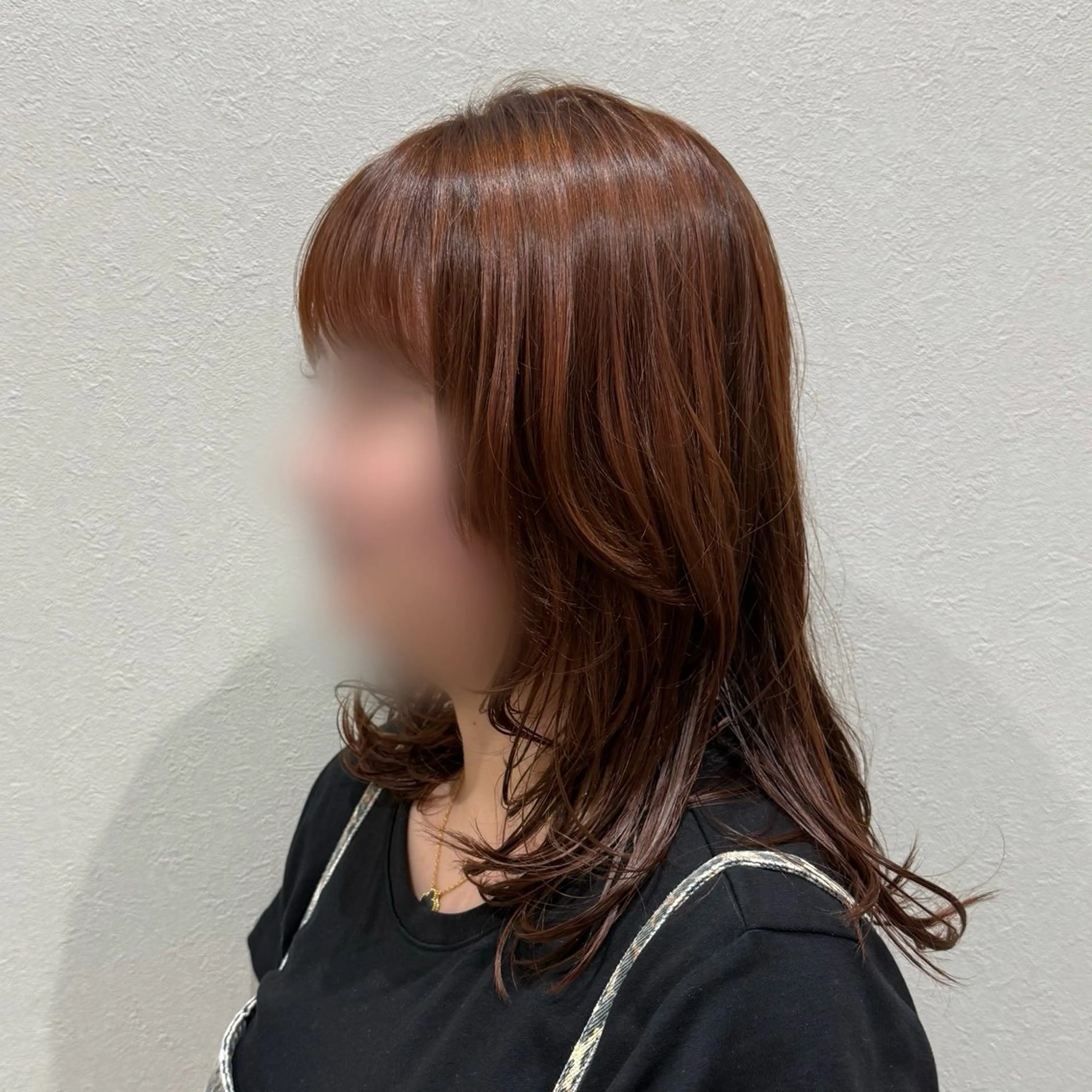 セミロング カラー 韓国レイヤー｜ 透明感カラー｜ココナのヘアスタイル