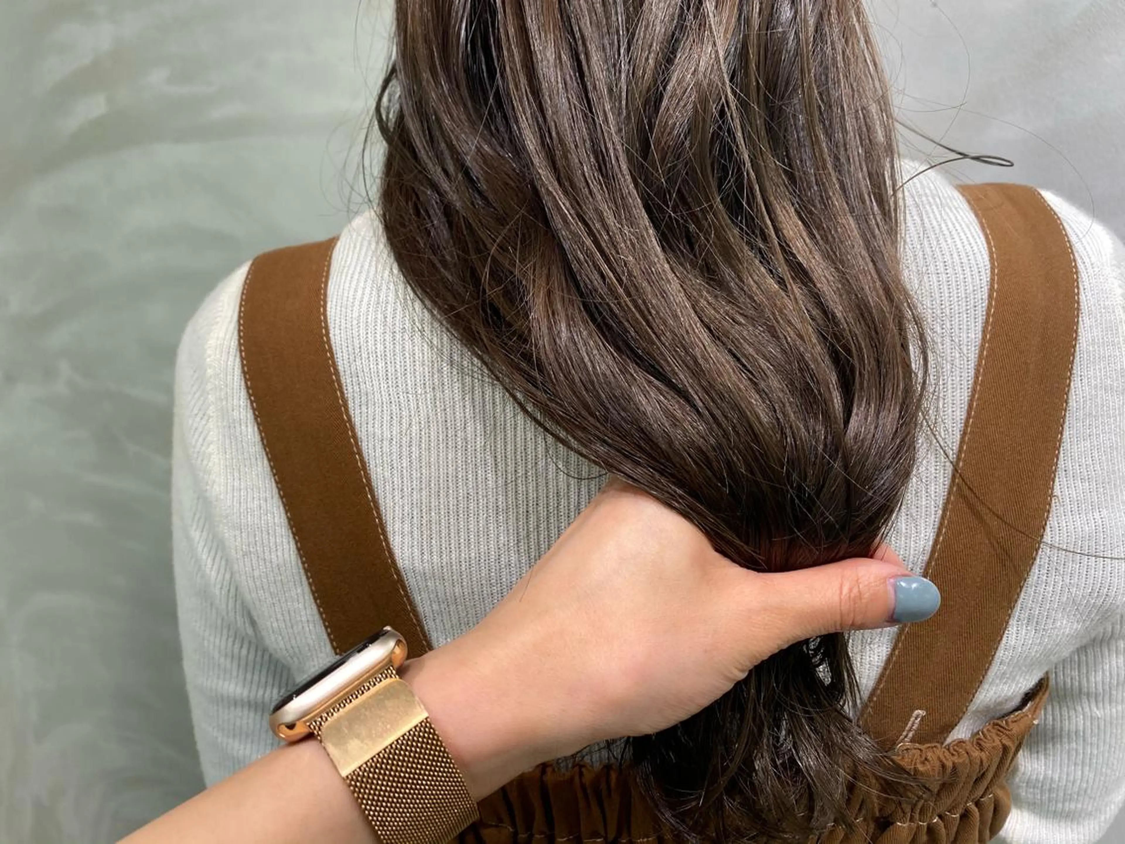 ロング カラー ブラウンカラー オリーブブラウン ヘアカラー トリートメント 半個室女性salon 🩰Natsumiのヘアスタイル