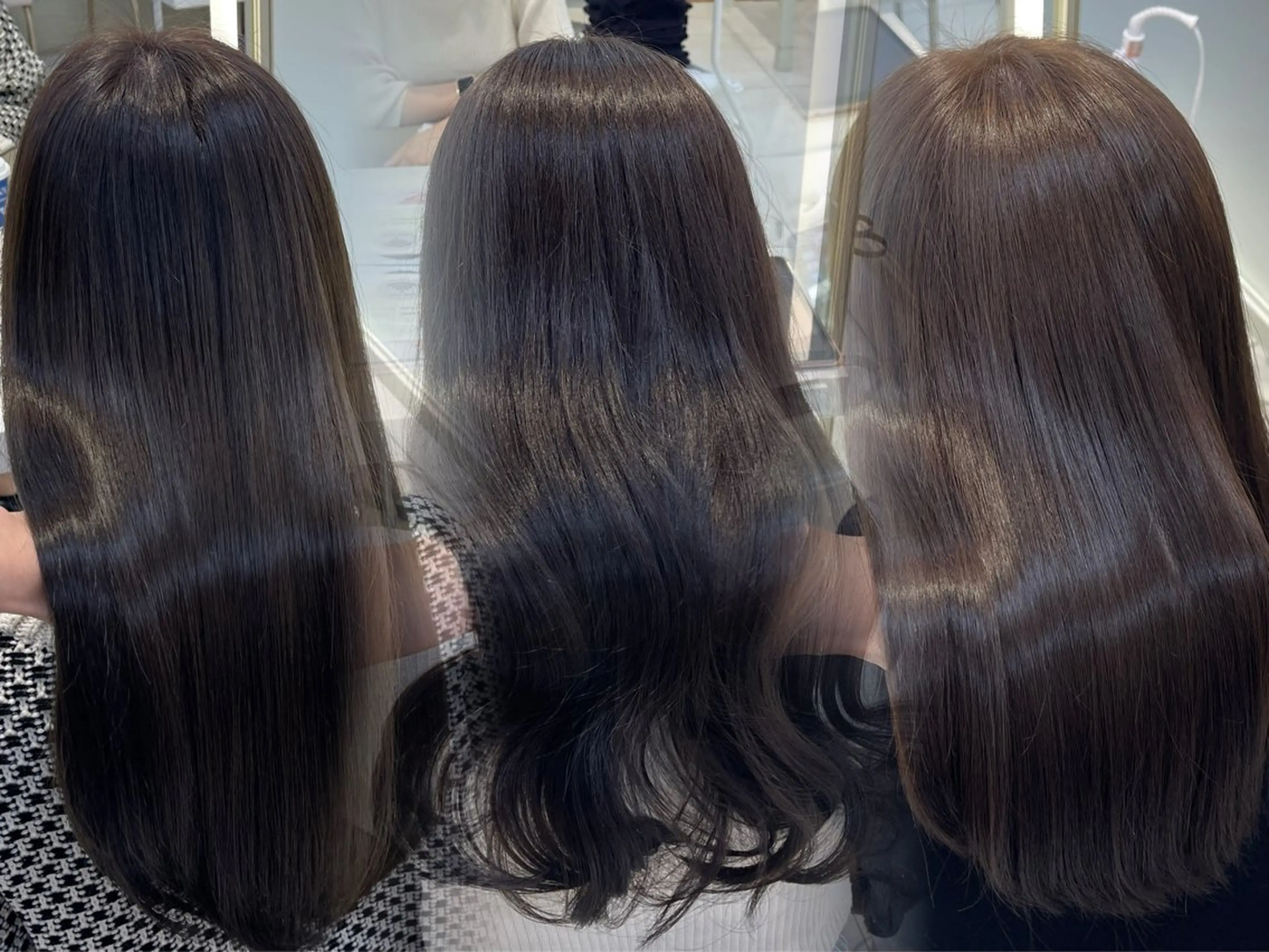 セミロング カラー ヘアカラー トリートメント Hina🩵ツヤ髪 透明感カラー🩵のヘアスタイル
