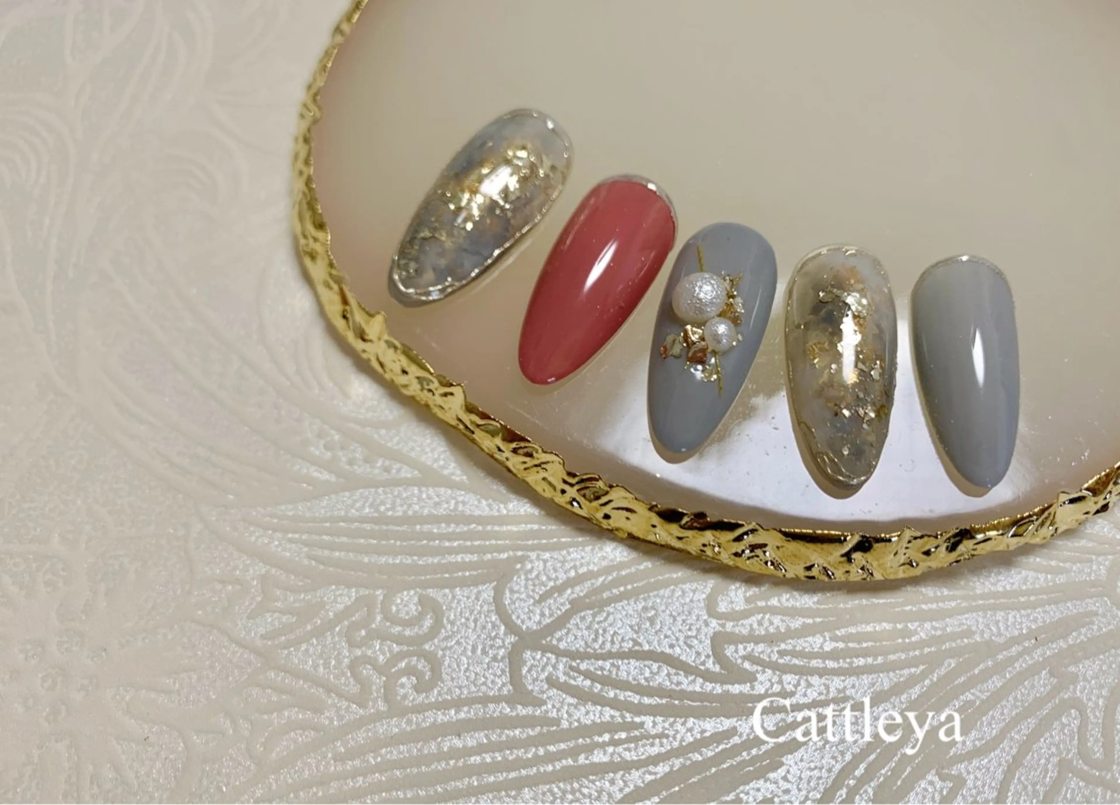 ネイル ニュアンスネイル ハンドネイル Cattleya カトレアのネイルデザイン