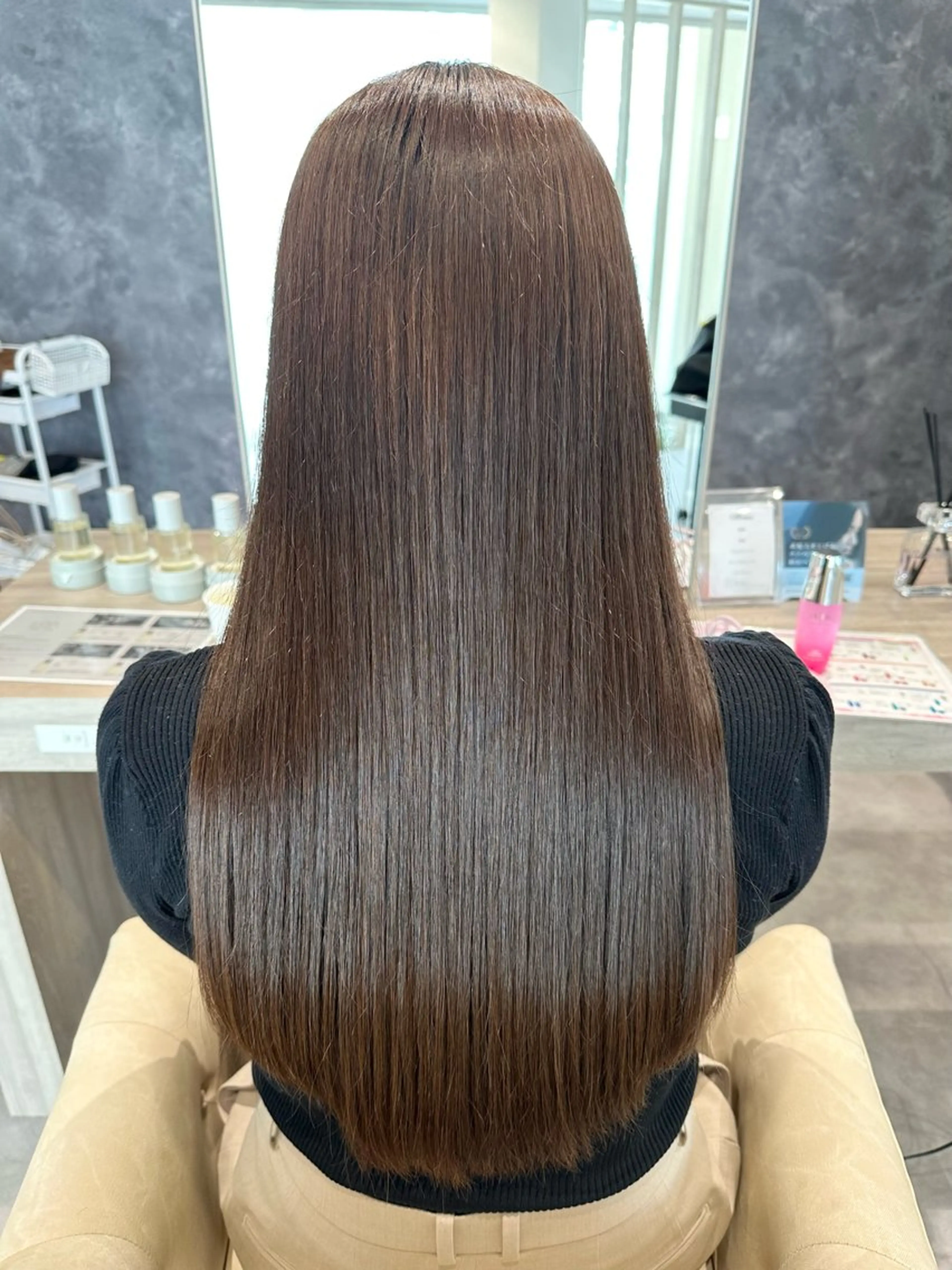 【縮毛矯正人気No.1】美髪縮毛矯正+カット+高濃度シルクTR ¥17000の写真