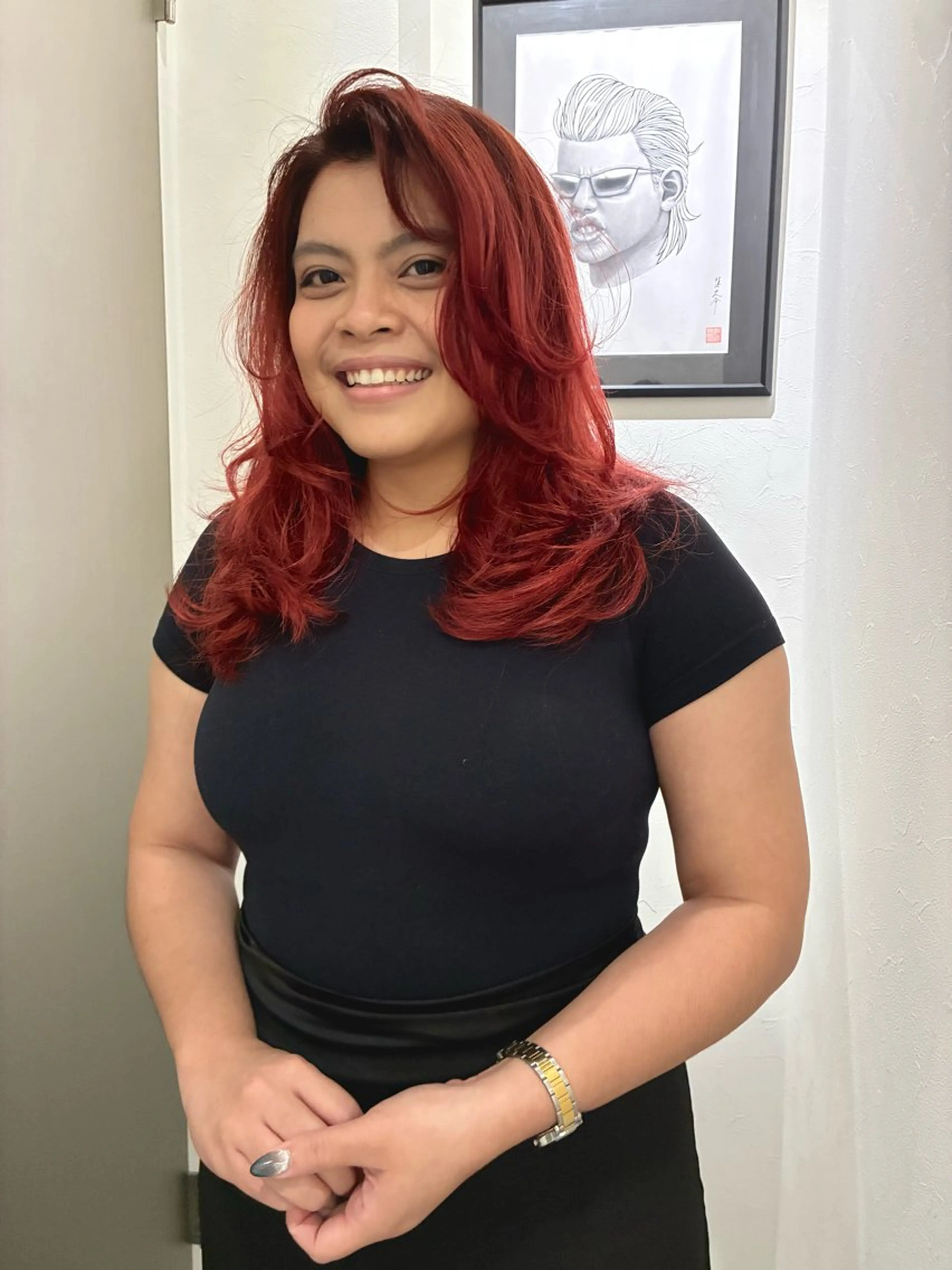 セミロング カット ヘアカラー トリートメント KEPKA ヤマグチ 天神 今泉のヘアスタイル