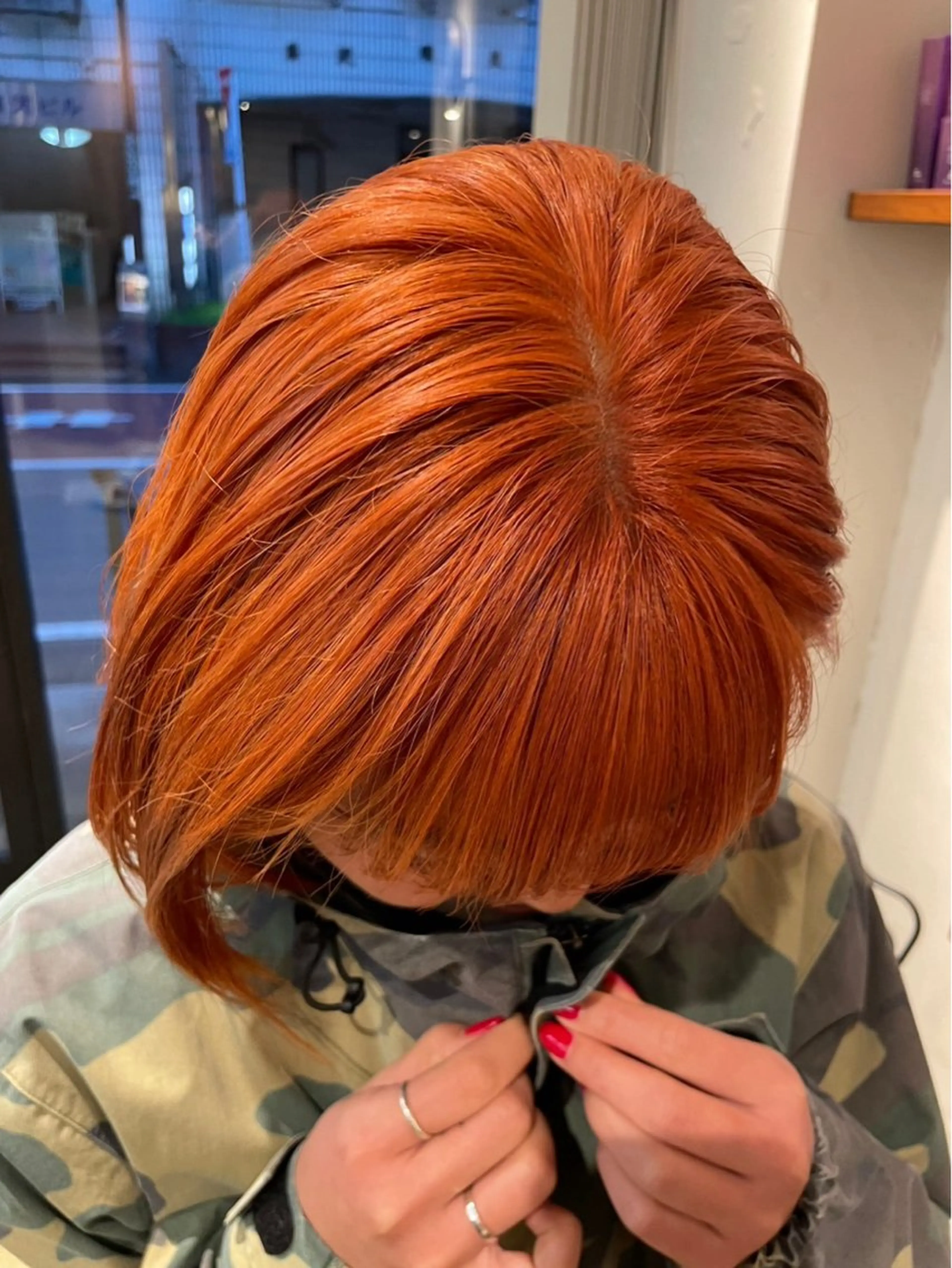 ミディアム カラー ヘアカラー ナチュラルヘア🫧 ナナミのヘアスタイル